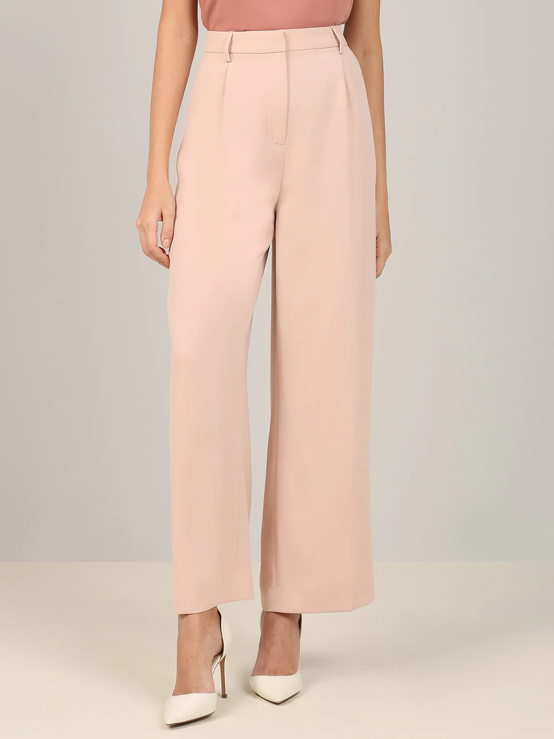 Pink Straight Fit Pants - Image 2