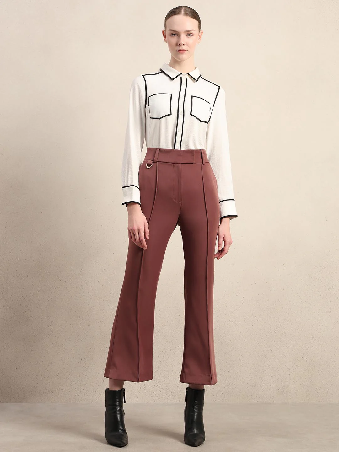 Plum Ankle Length Pants - Image 5