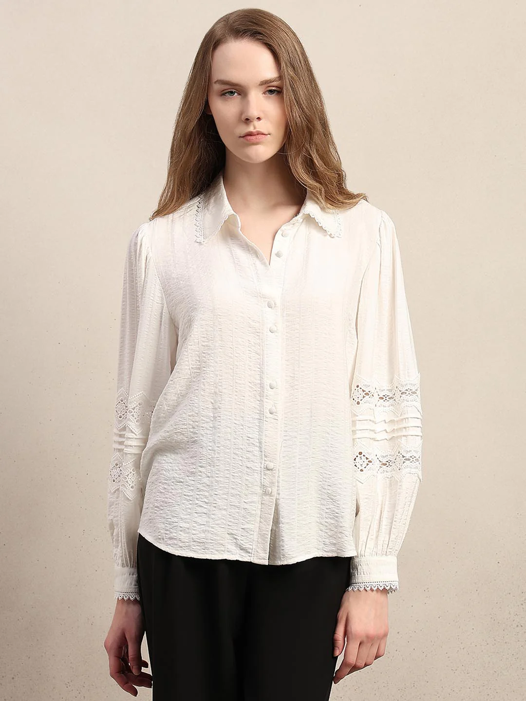 White Lace Shirt - Image 2