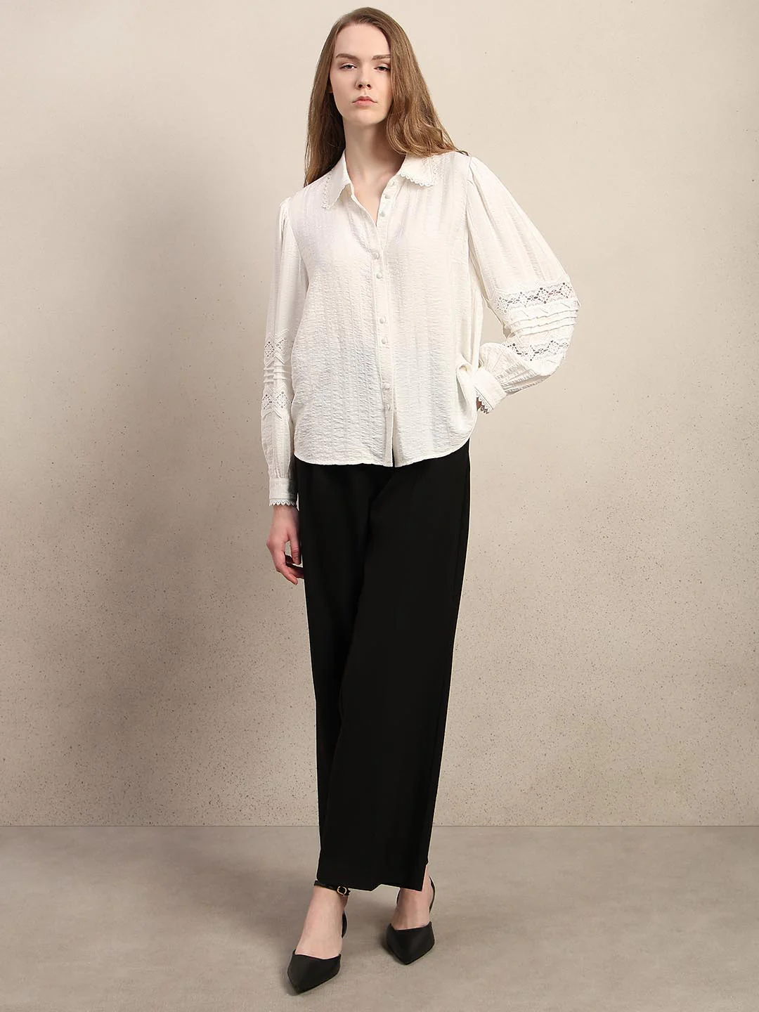 White Lace Shirt - Image 5