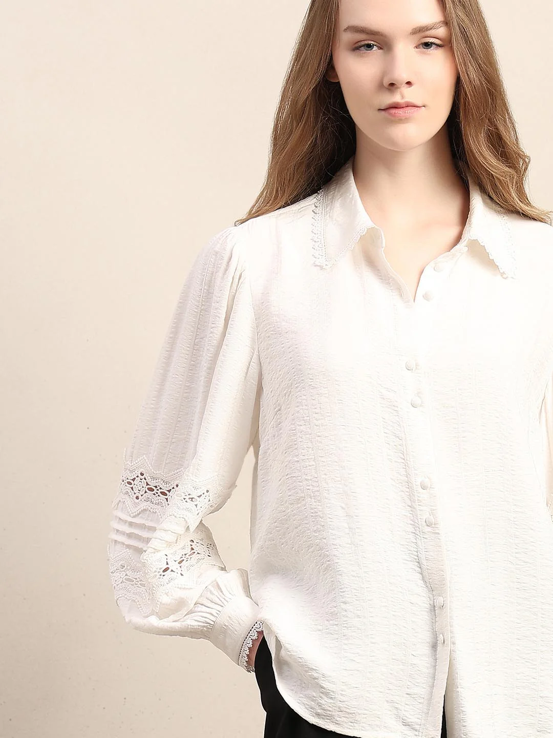 White Lace Shirt - Image 6