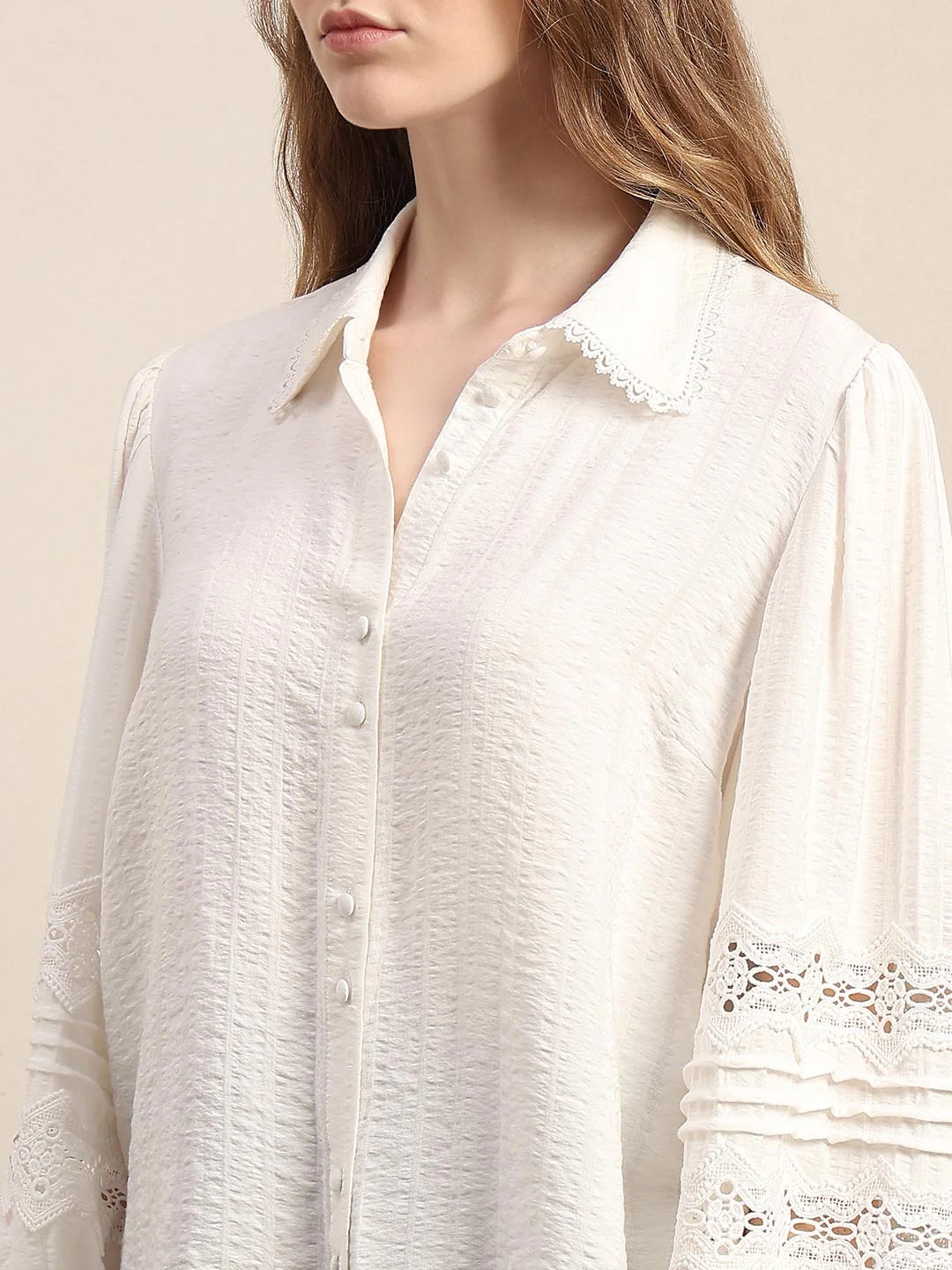 White Lace Shirt - Image 8