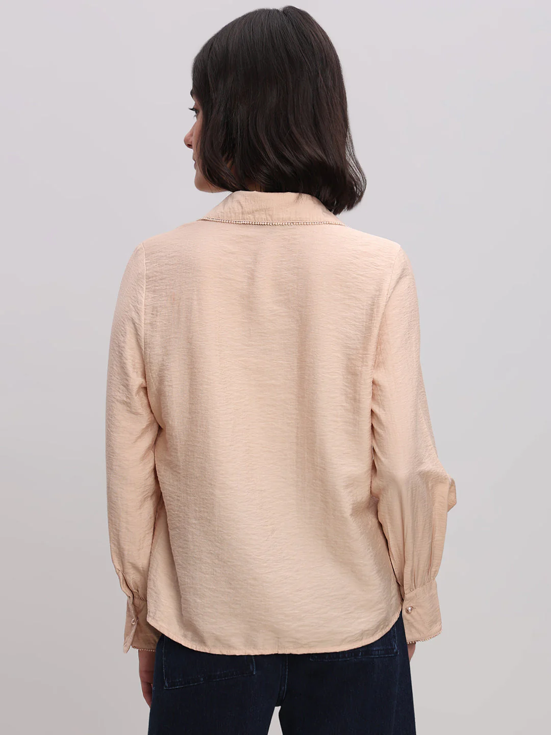 Classic Embellished Button-Down Shirt - Image 4