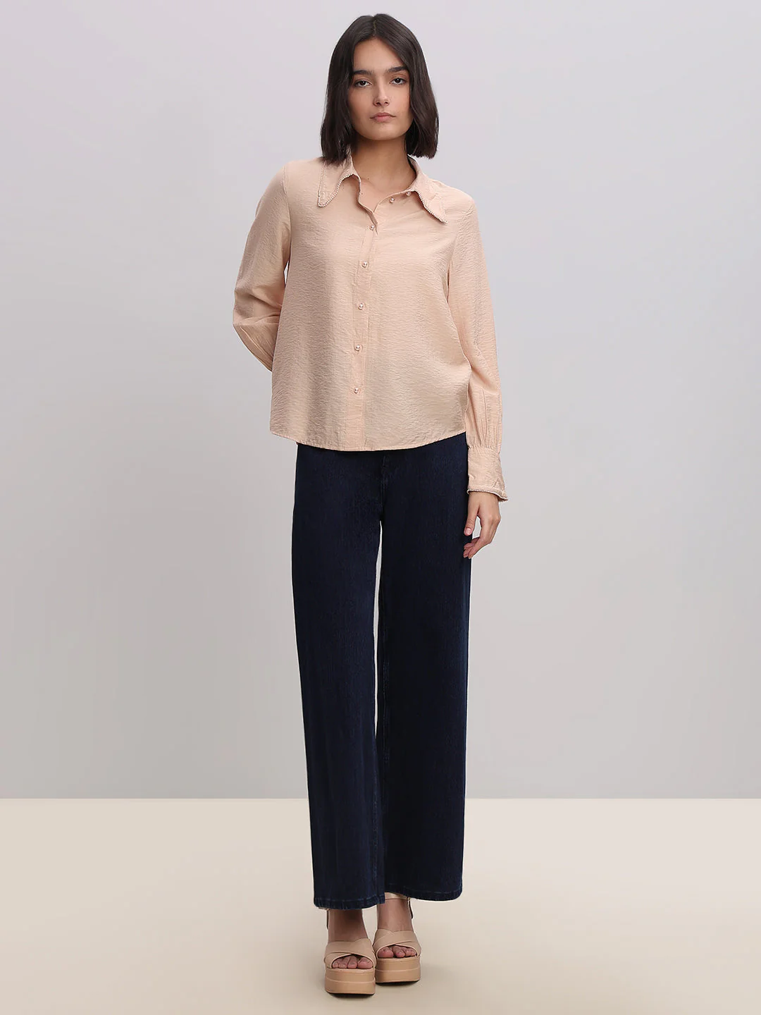 Classic Embellished Button-Down Shirt - Image 5