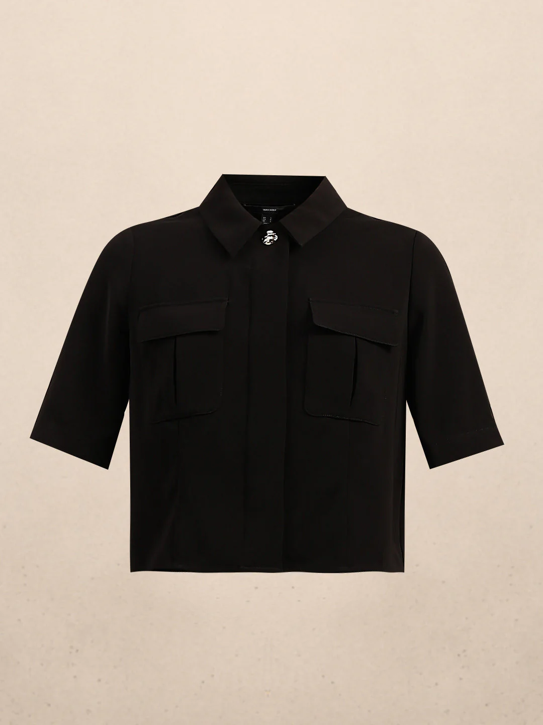 Cropped Black Shacket - Image 7
