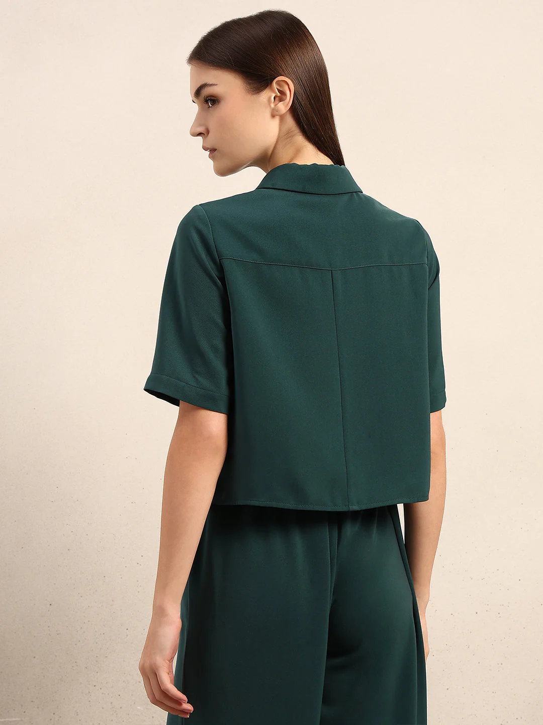 Dark Green Box Pockets Shirt - Image 4