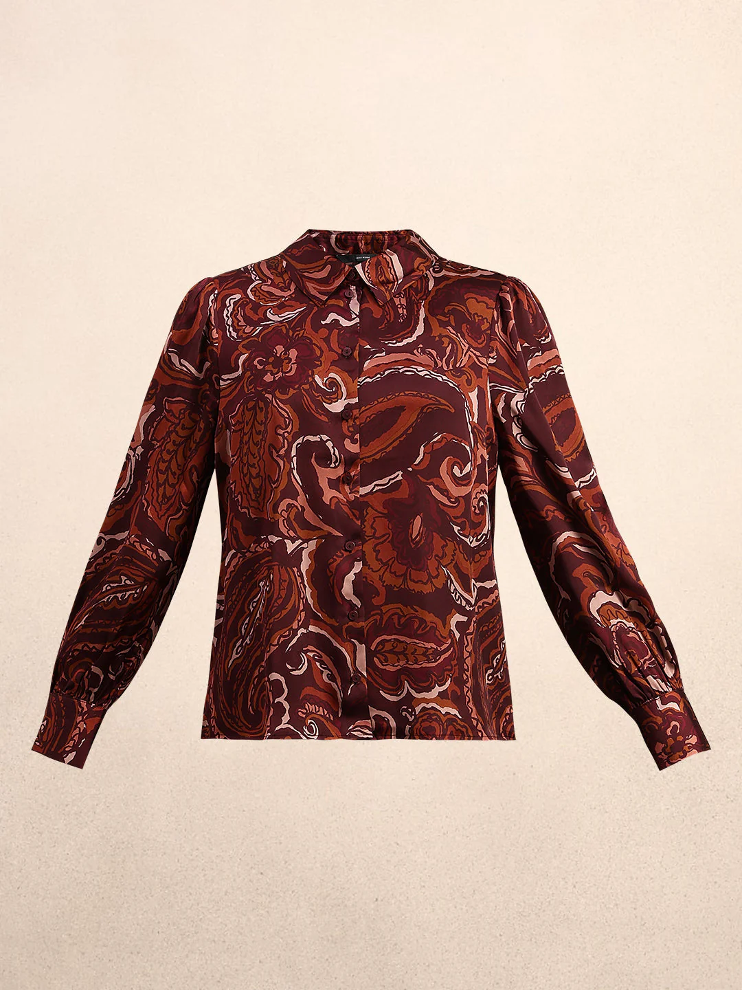 Brown Printed Shirt - Image 7