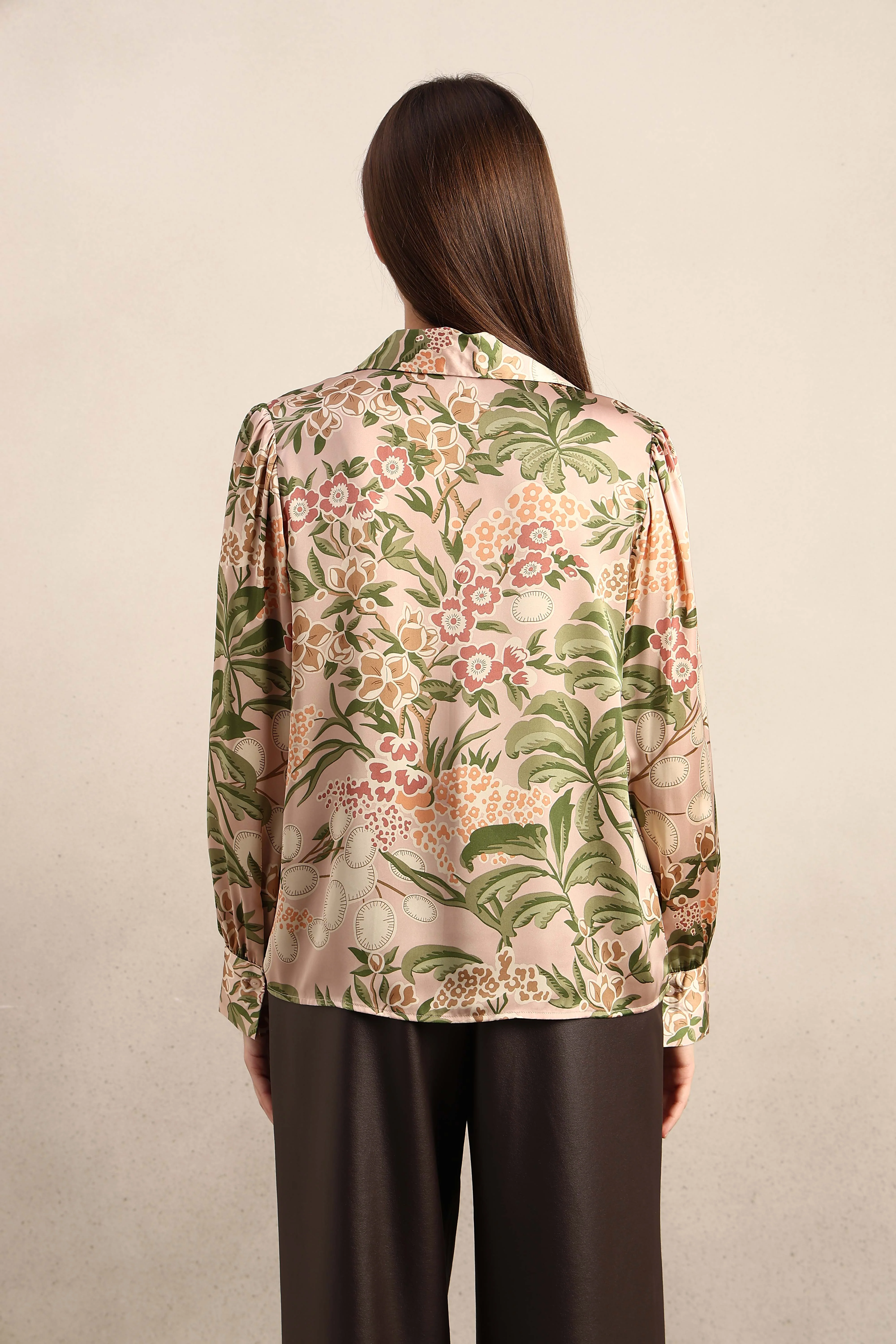 Pink Printed Regular Fit Shirt - Image 10