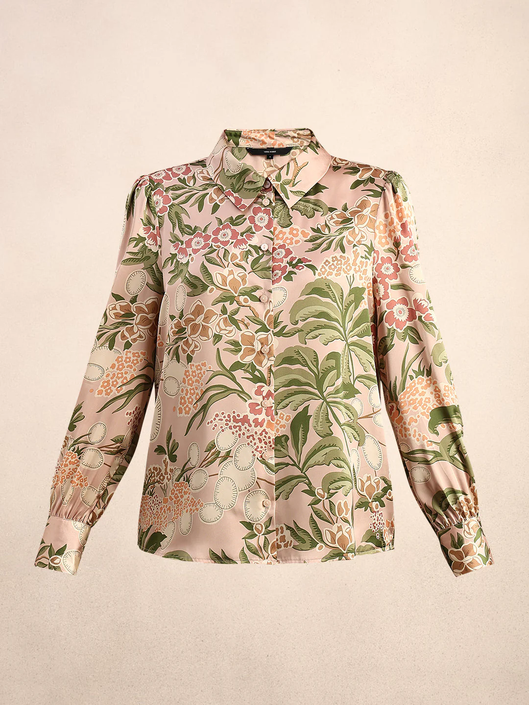 Pink Printed Regular Fit Shirt - Image 7