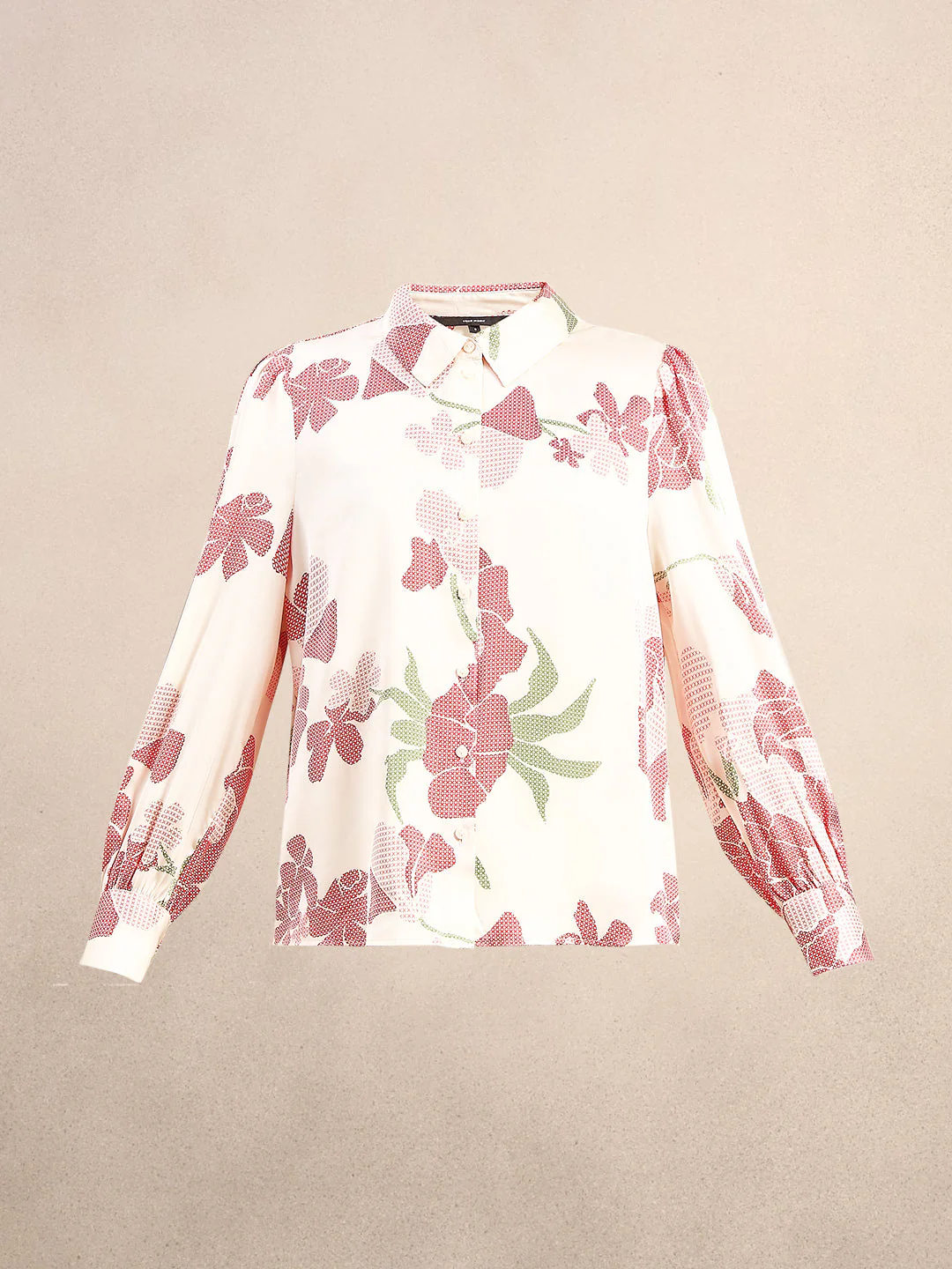 Ivory Floral Print Shirt - Image 7