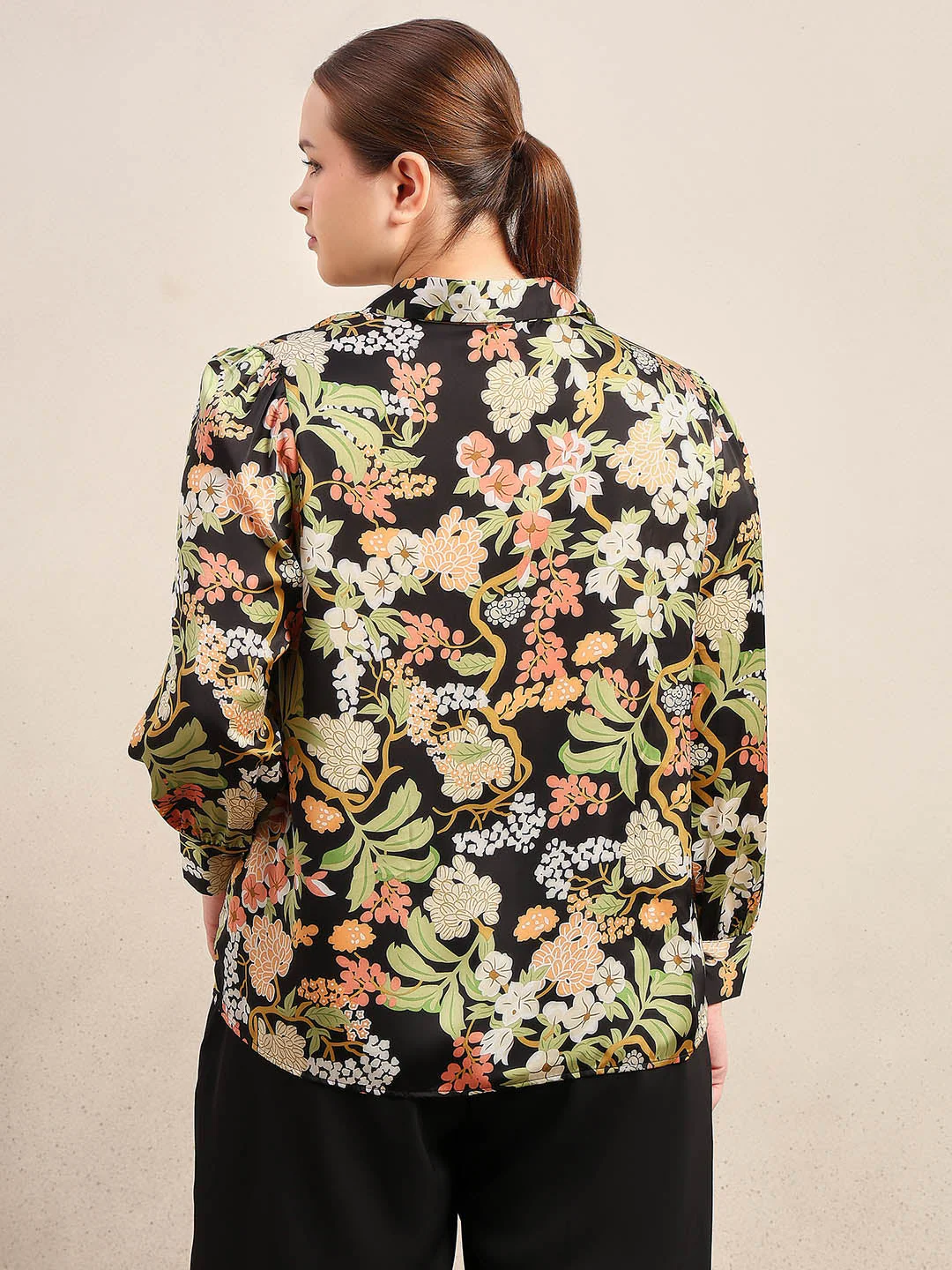 Curve Floral Print Shirt - Image 4
