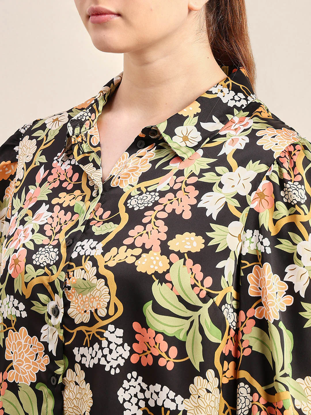 Curve Floral Print Shirt - Image 8