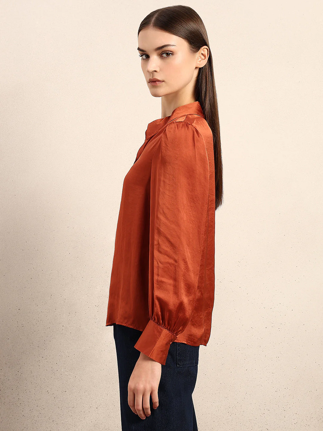Rust Full Sleeves Shirt - Image 3