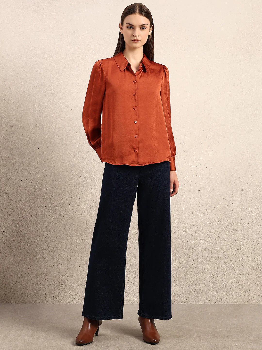 Rust Full Sleeves Shirt - Image 5