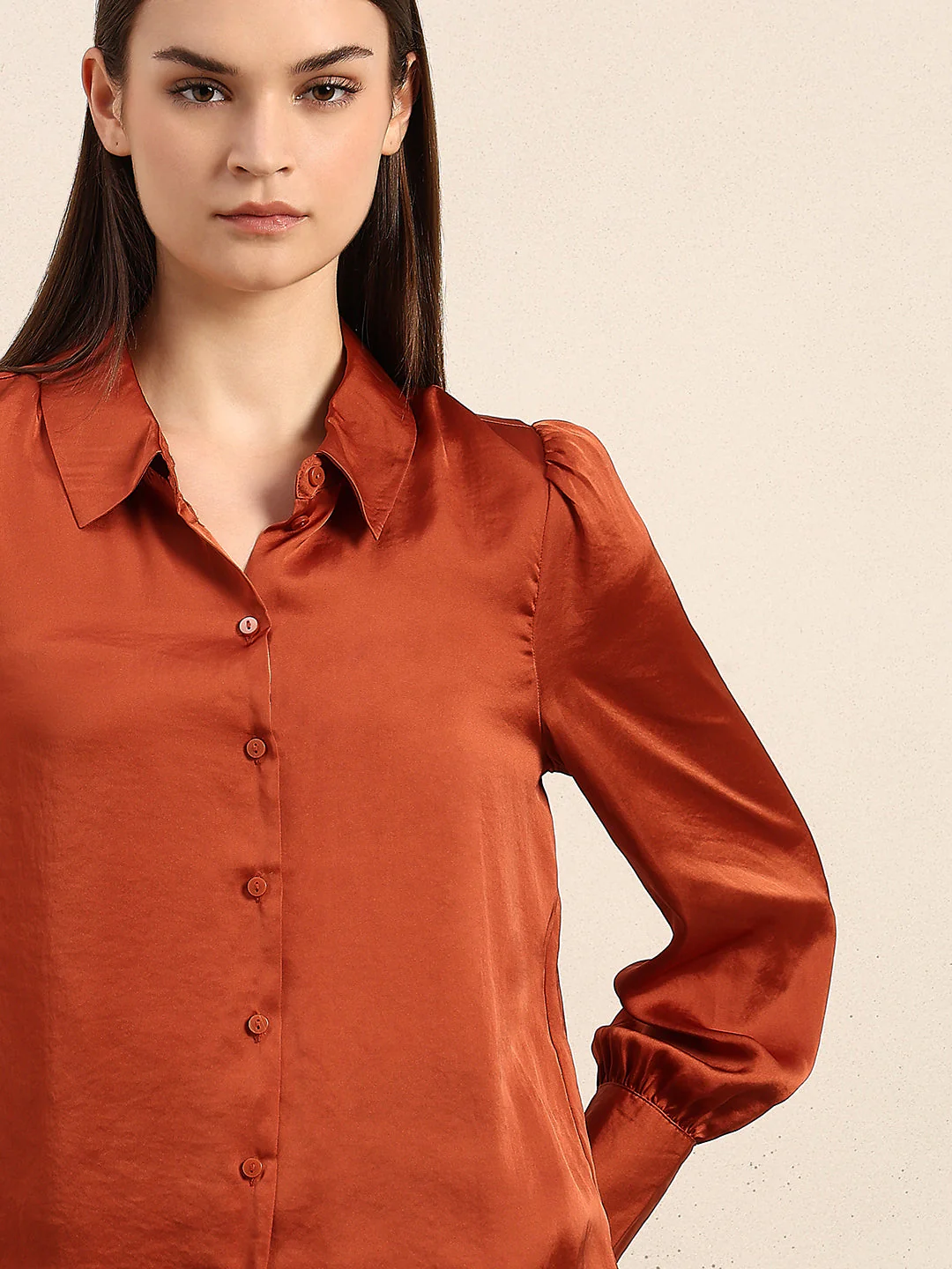 Rust Full Sleeves Shirt - Image 6
