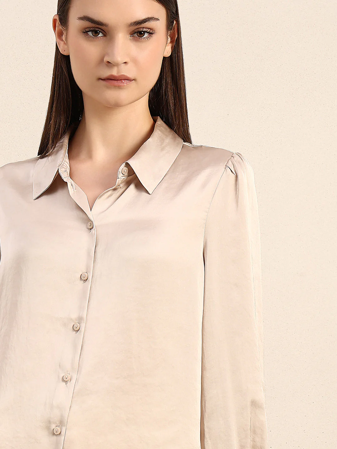 Beige Full Sleeves Shirt - Image 6