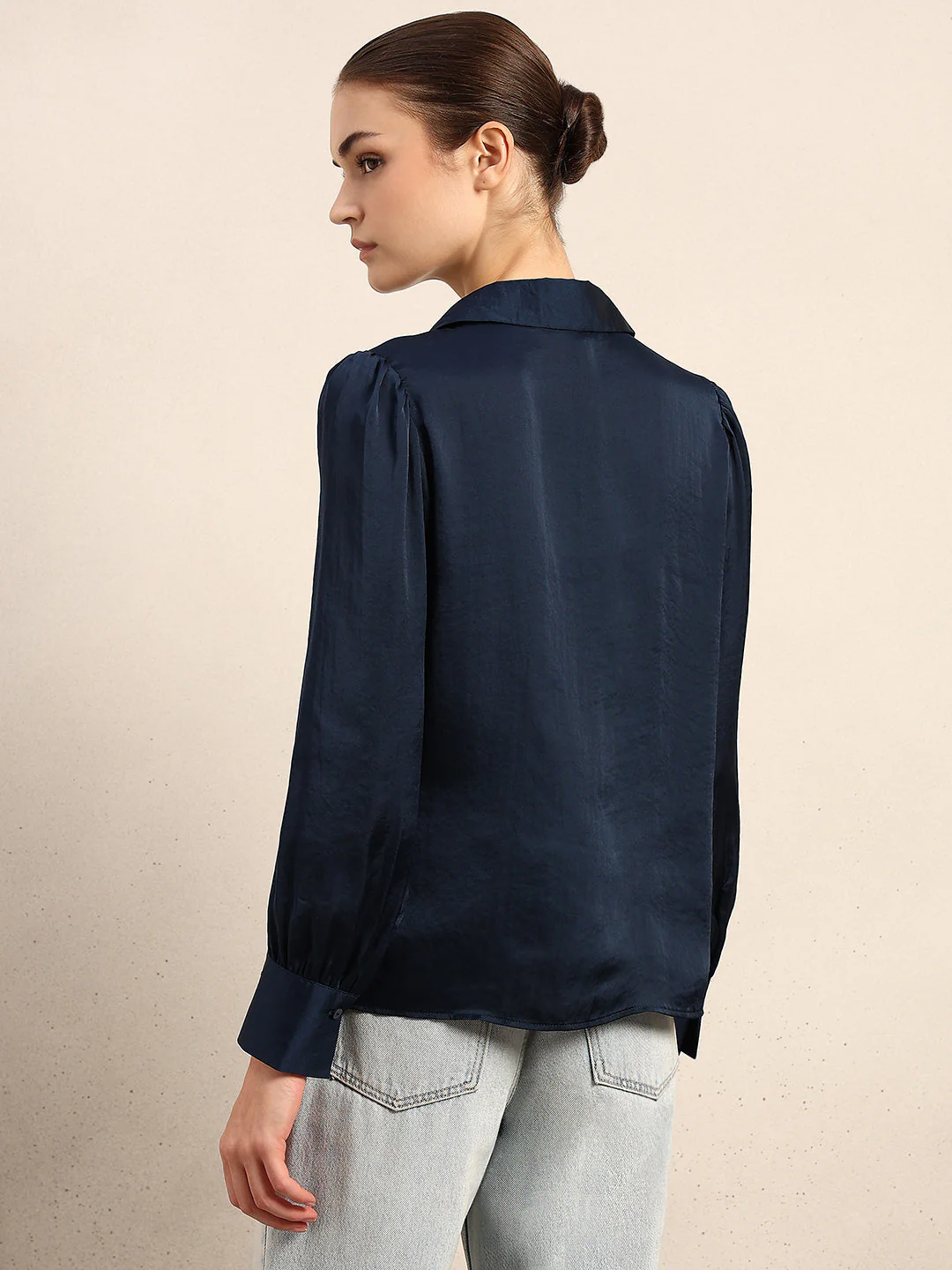 Blue Full Sleeves Shirt - Image 4