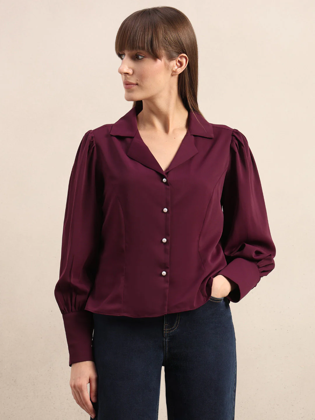 Cuff Sleeves Shirt - Image 2