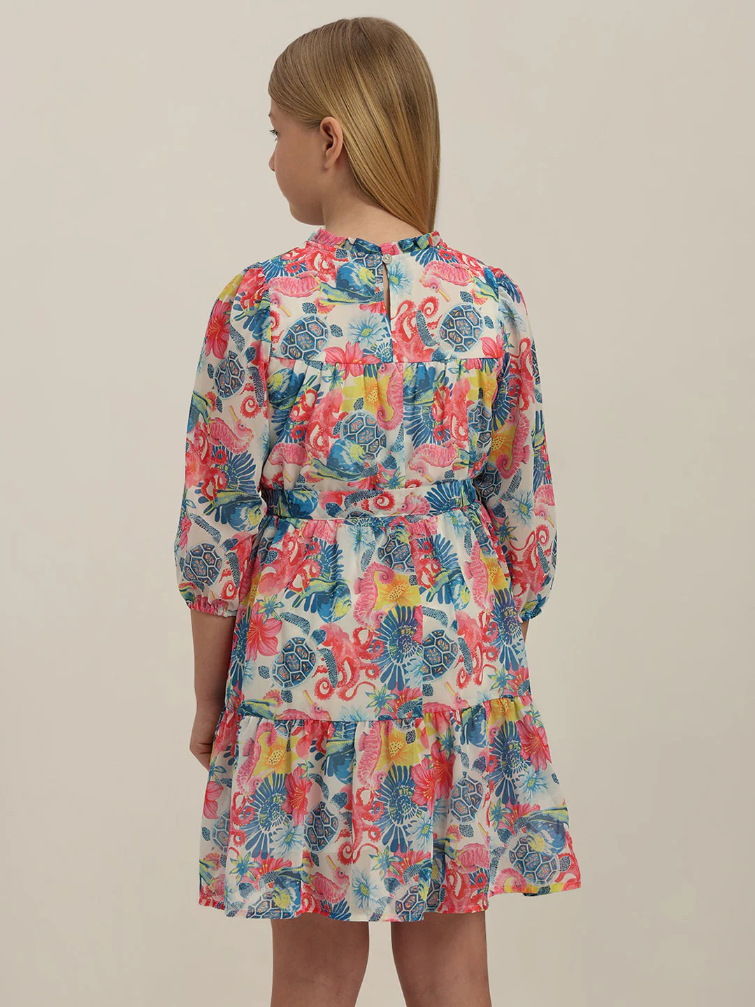 GIRL Floral Printed Dress - Image 4