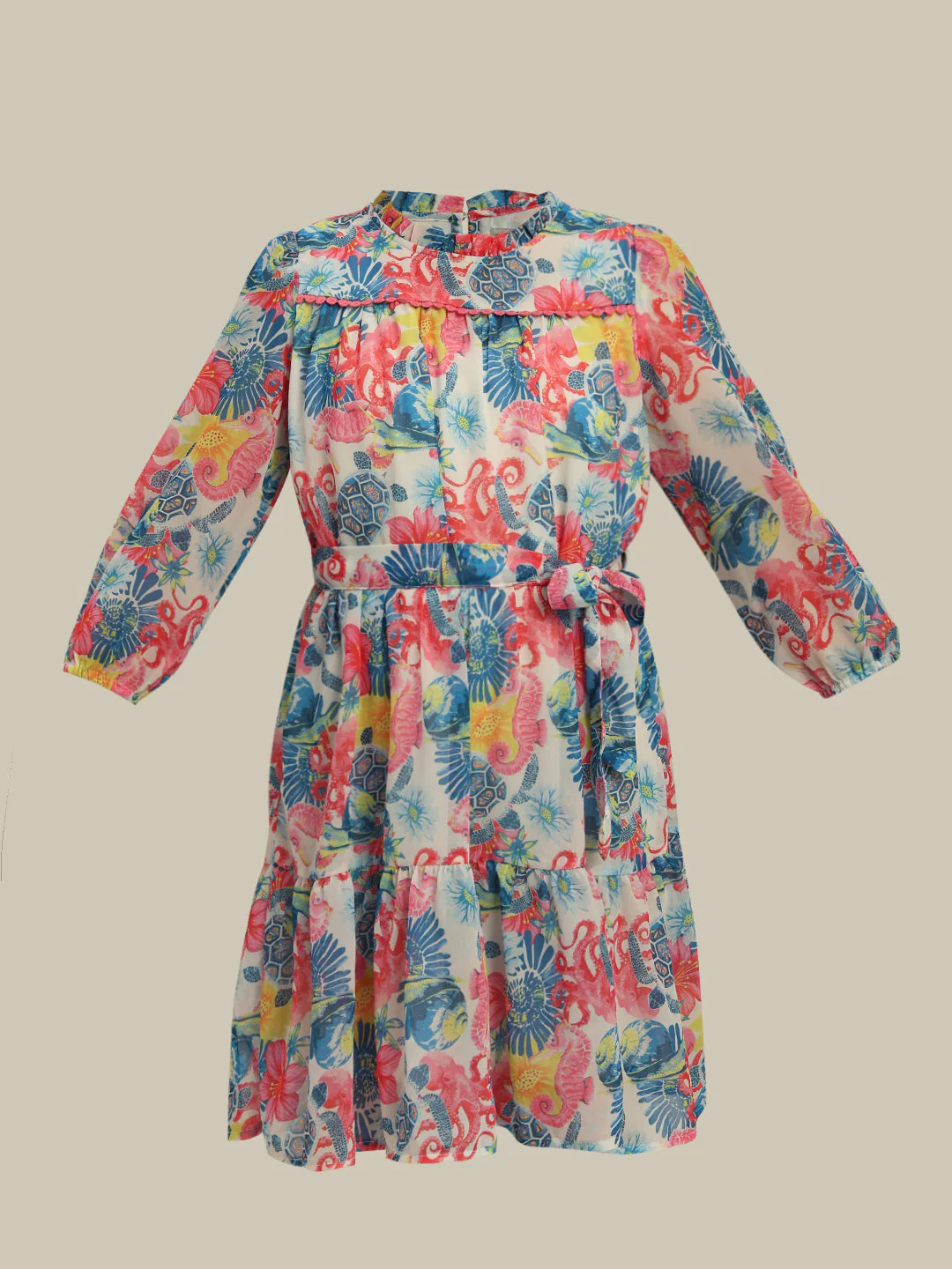GIRL Floral Printed Dress - Image 7