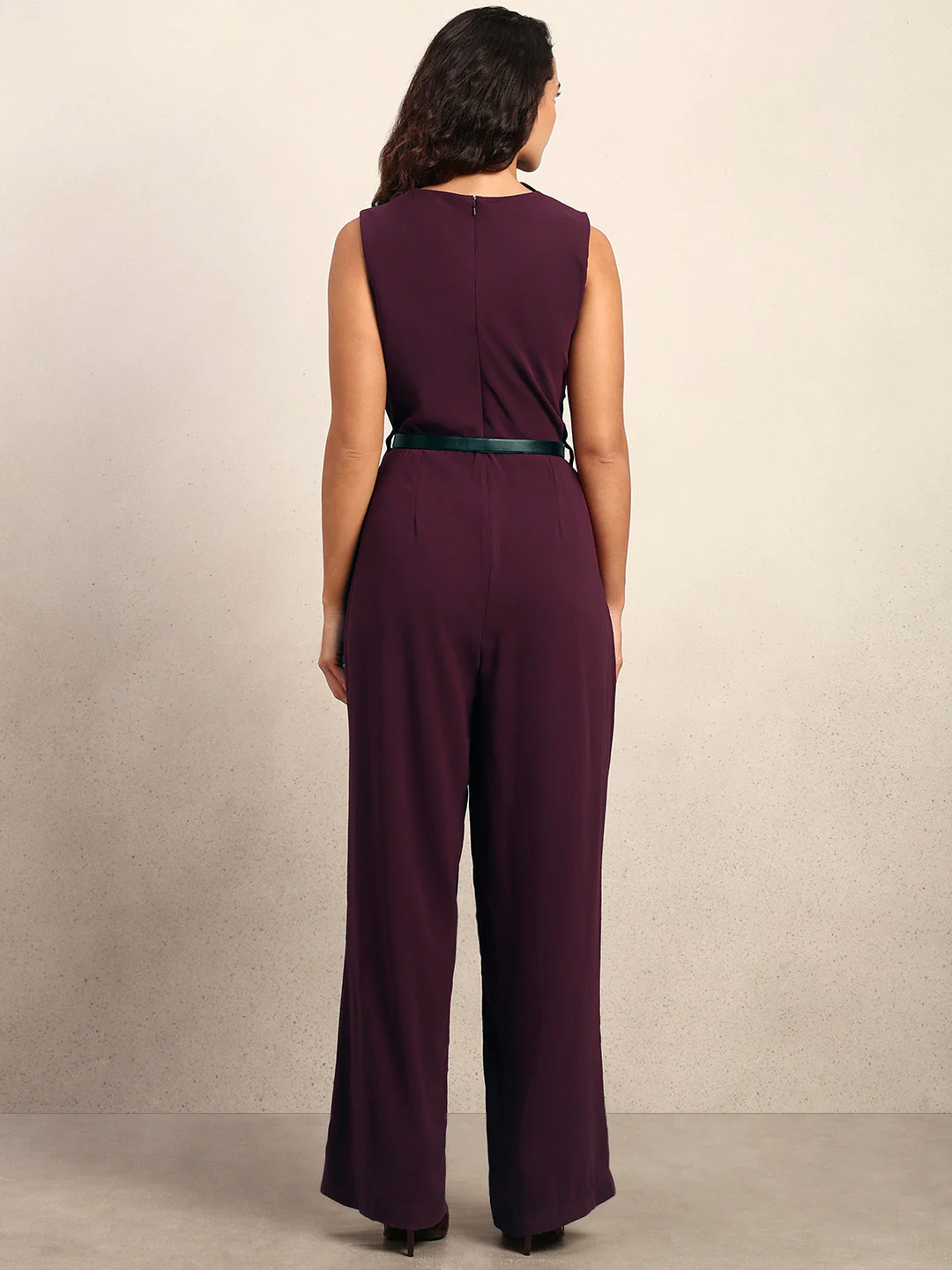 Mock Neck Sleeveless Jumpsuit - Image 4