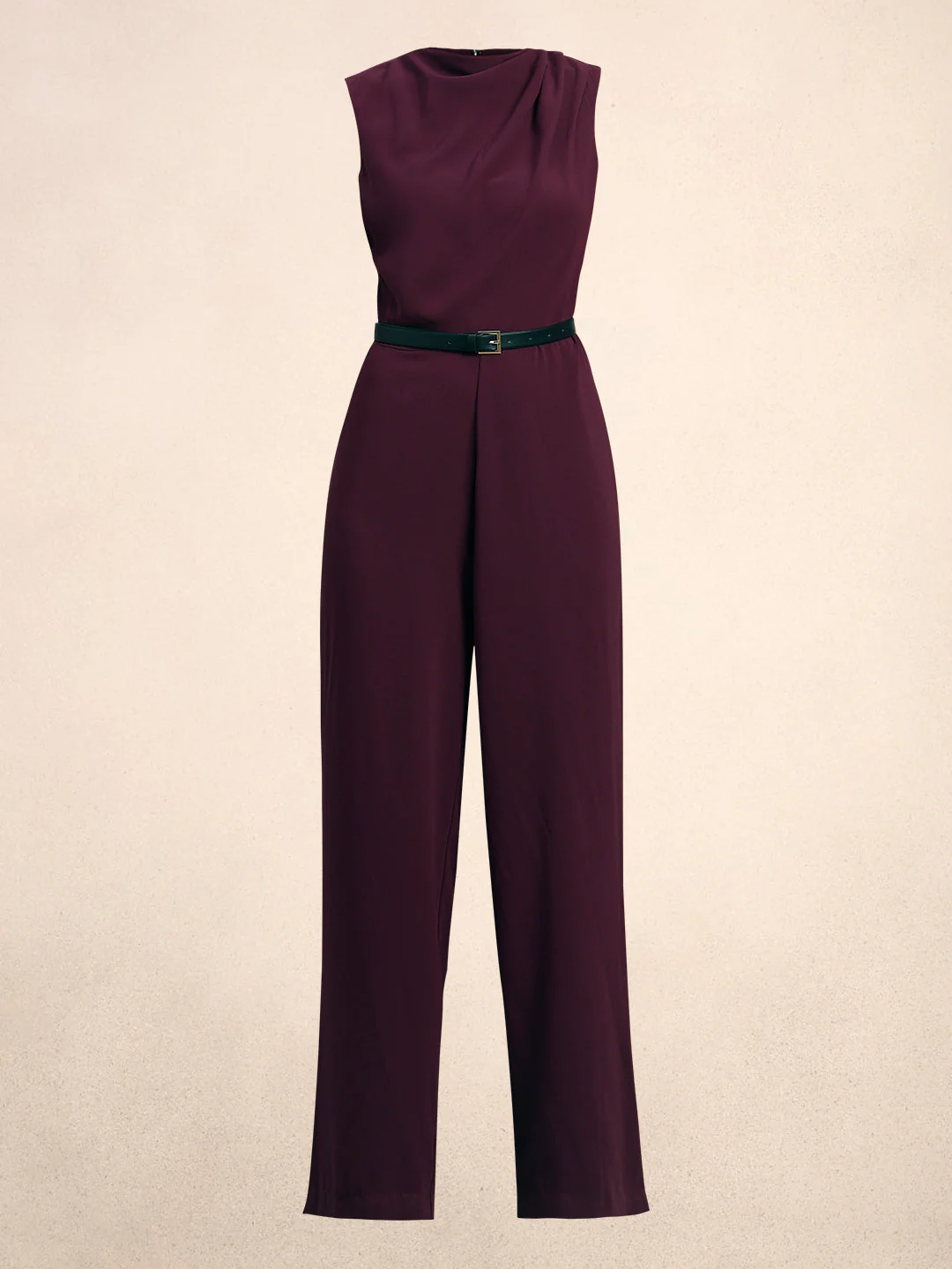 Mock Neck Sleeveless Jumpsuit - Image 7