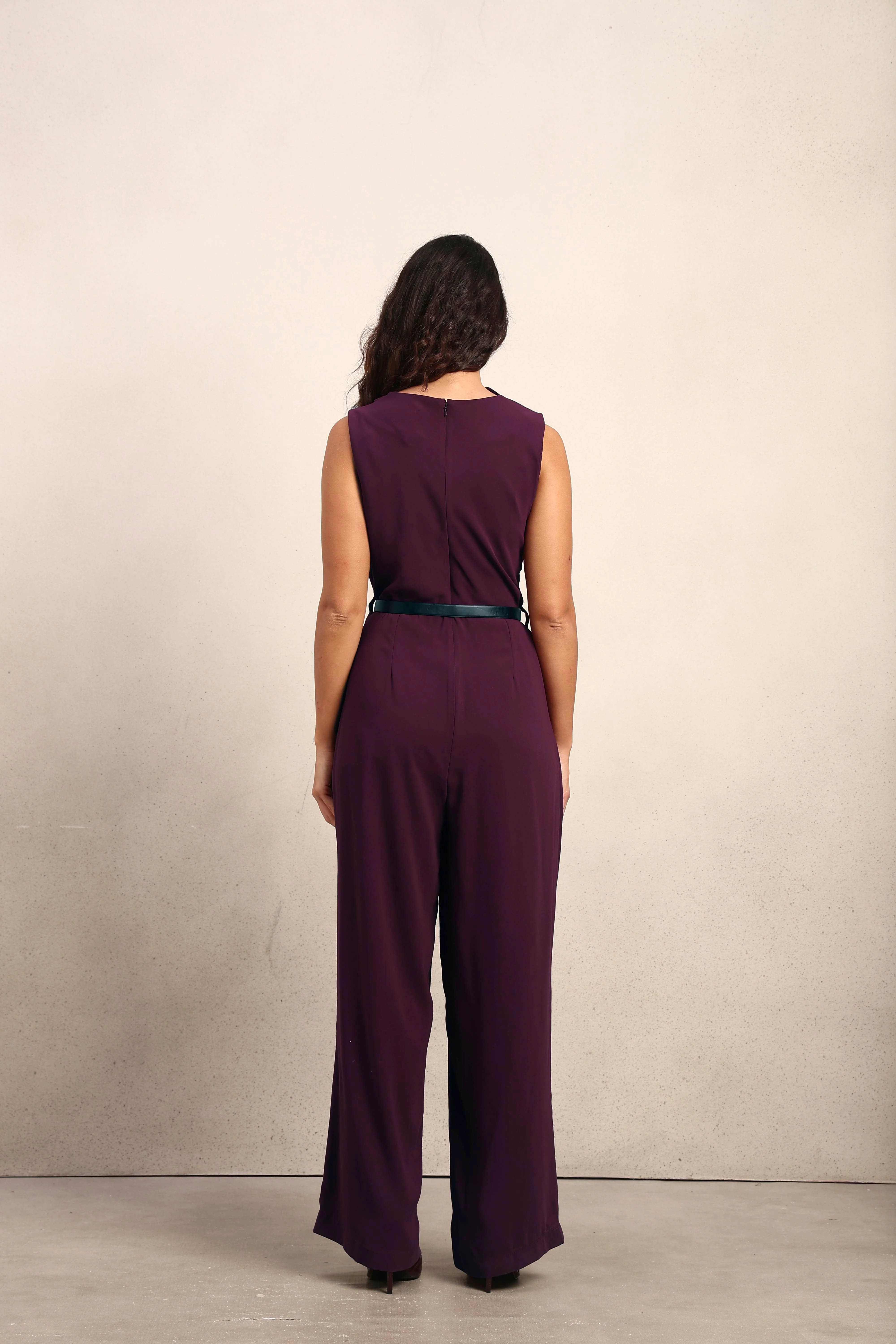 Mock Neck Sleeveless Jumpsuit - Image 8
