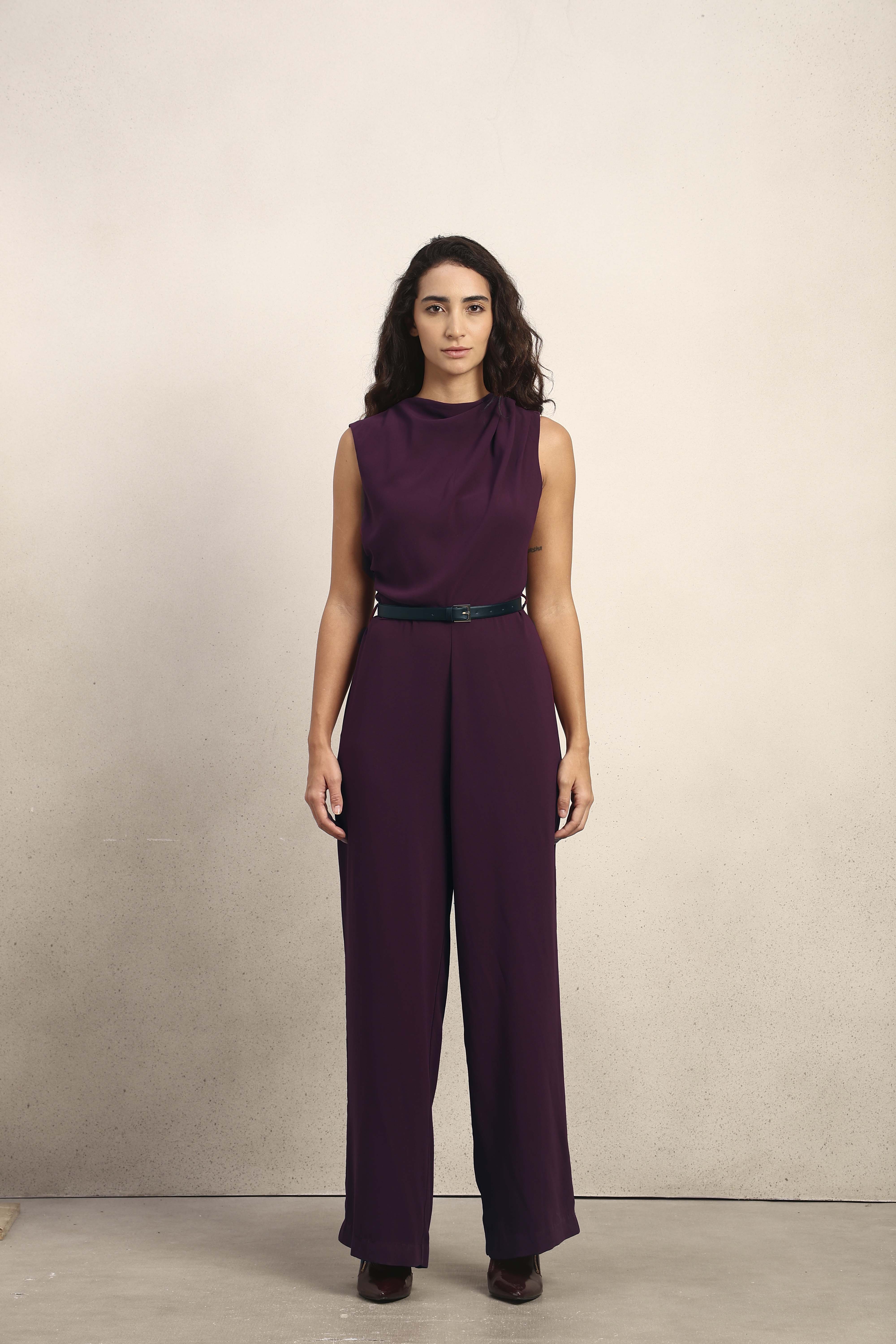 Mock Neck Sleeveless Jumpsuit - Image 9