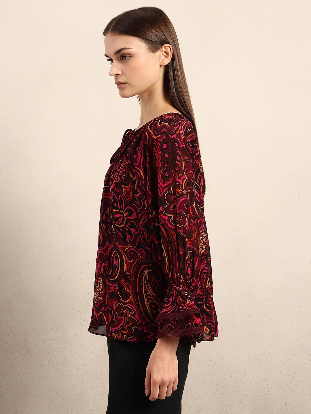 Red Printed Top - Image 3