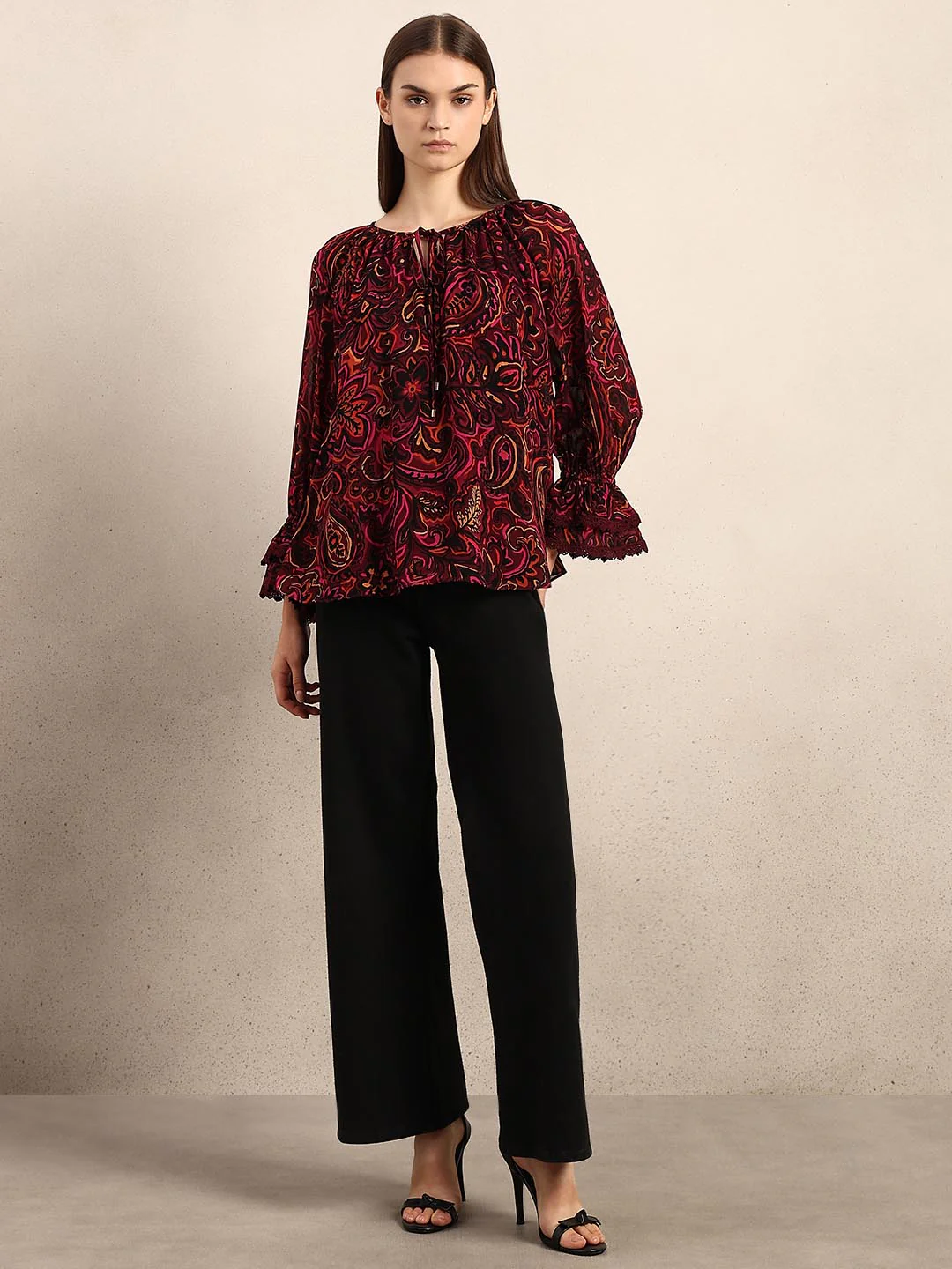 Red Printed Top - Image 5