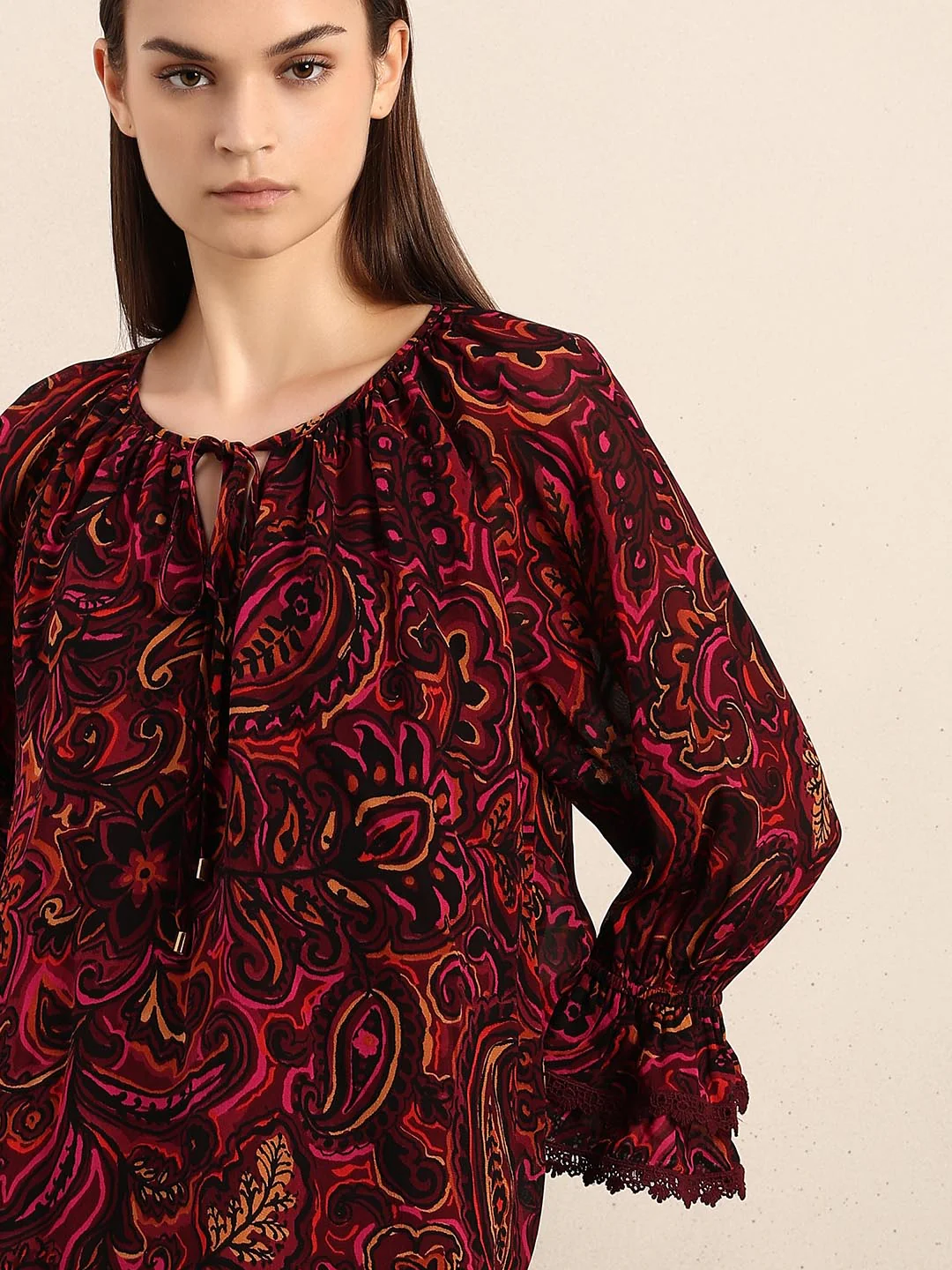 Red Printed Top - Image 6