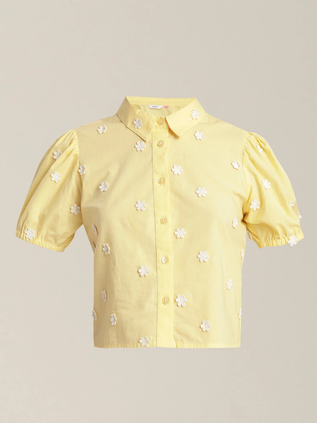 Girls Floral Embroidered Shirt - Image 7