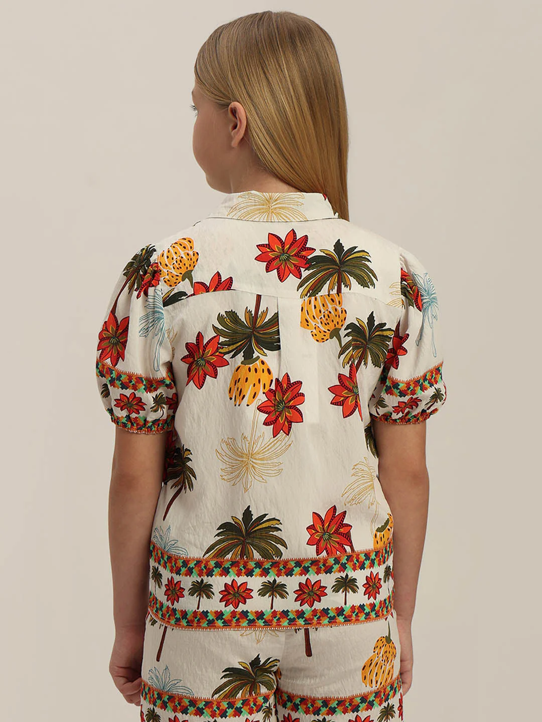GIRLS Tropical Print Shirt - Image 4