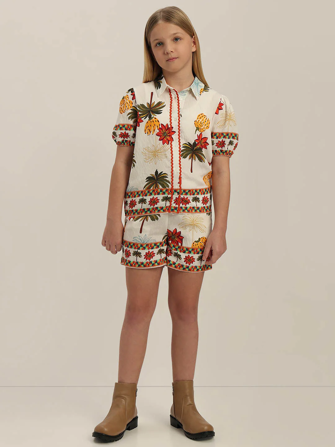 GIRLS Tropical Print Shirt - Image 5