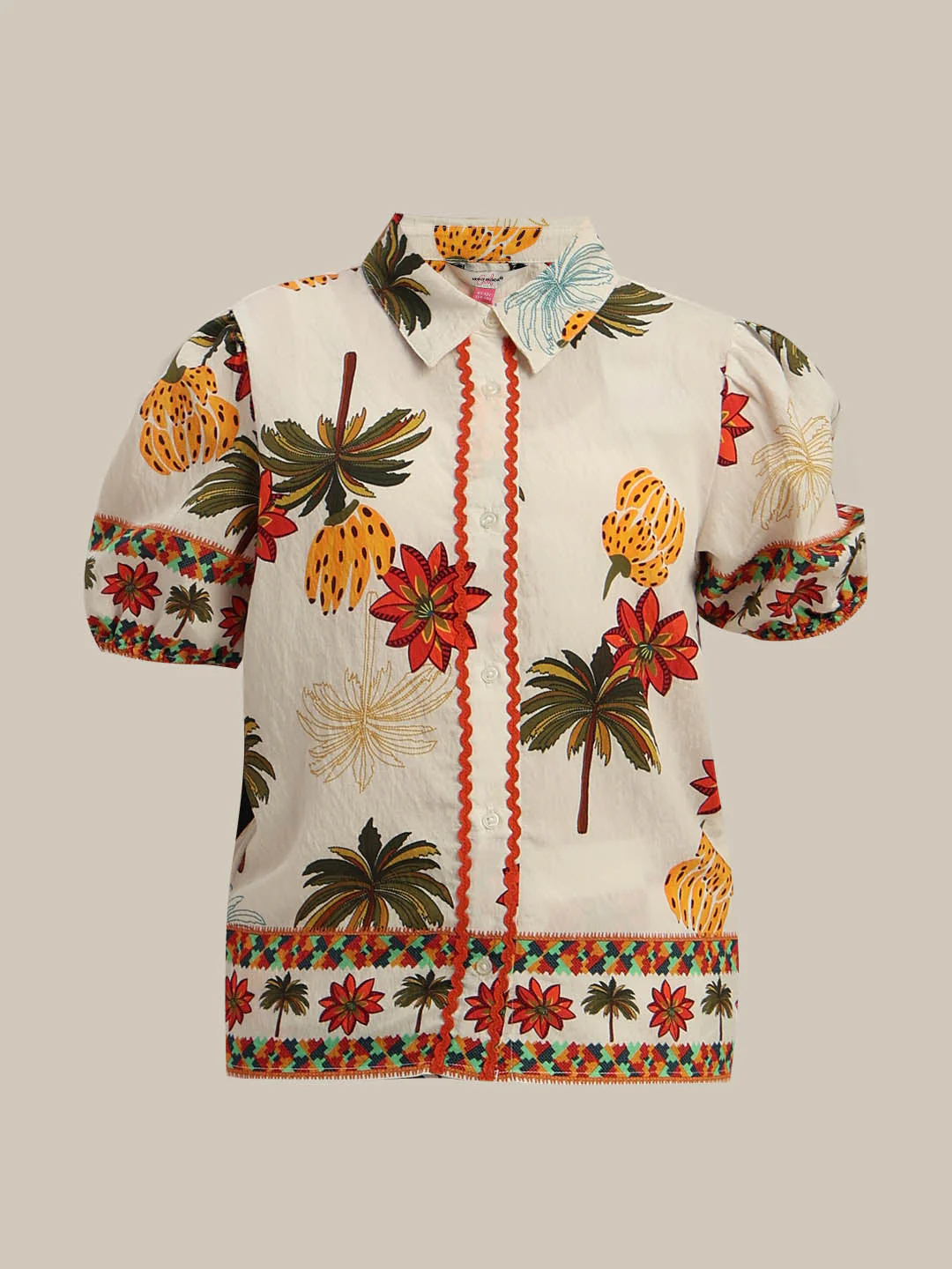GIRLS Tropical Print Shirt - Image 7