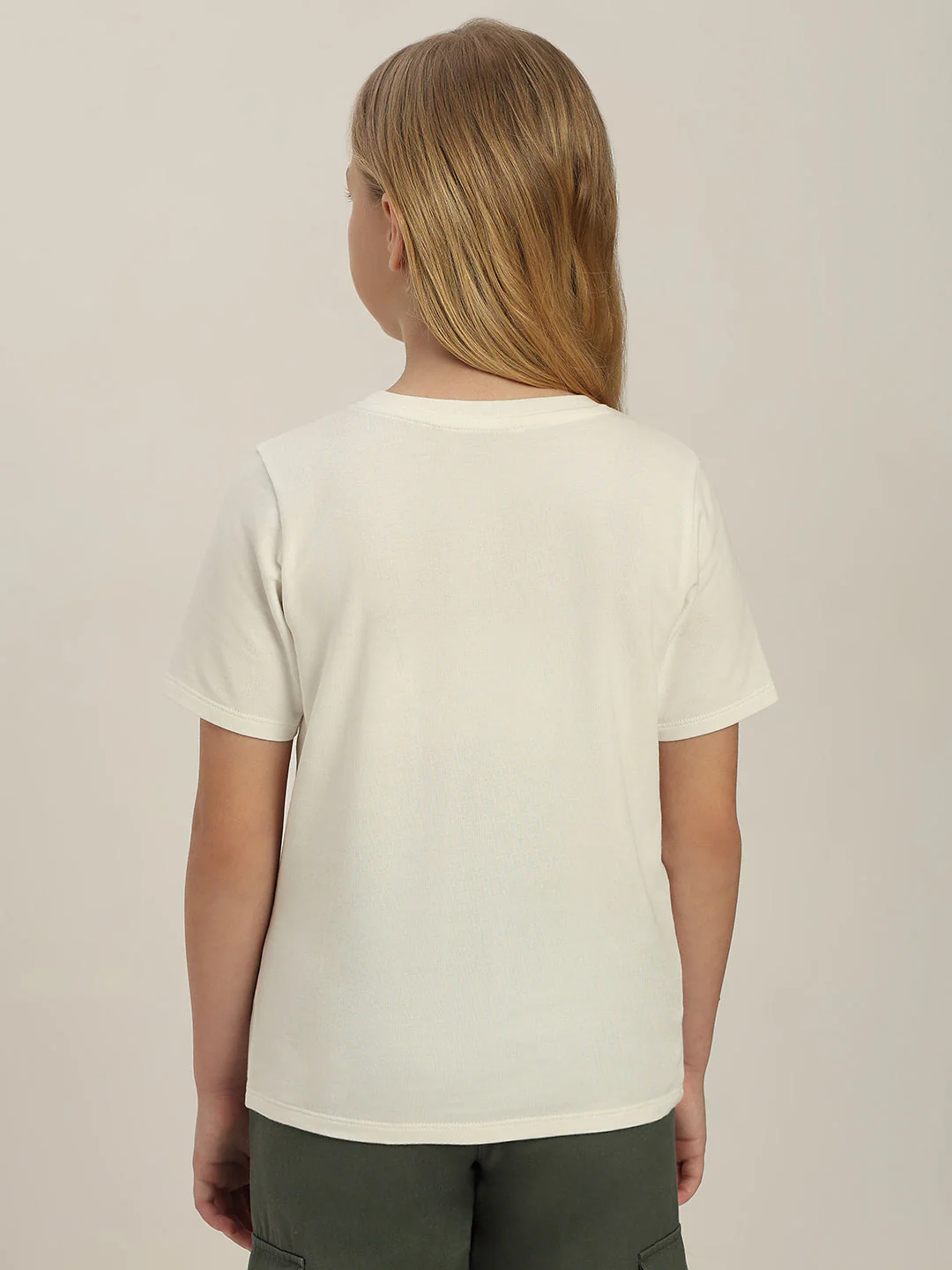 GIRLS White Embellished Logo T-shirt - Image 4