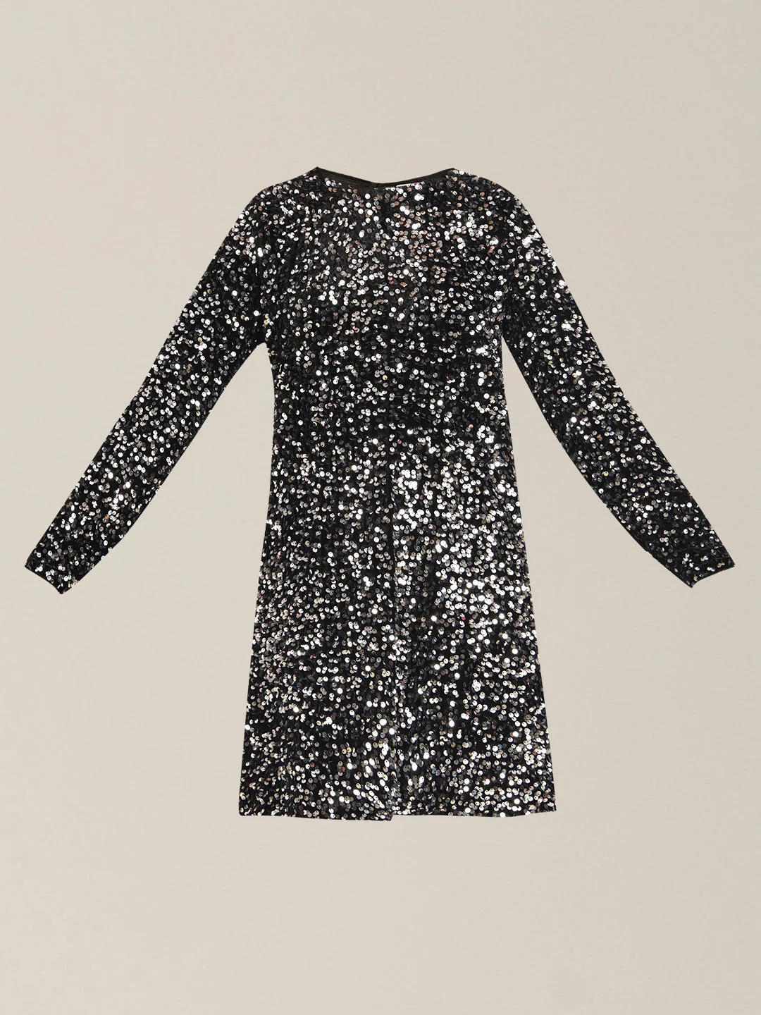Girls Black Sequin Mini Skirt - Image 7