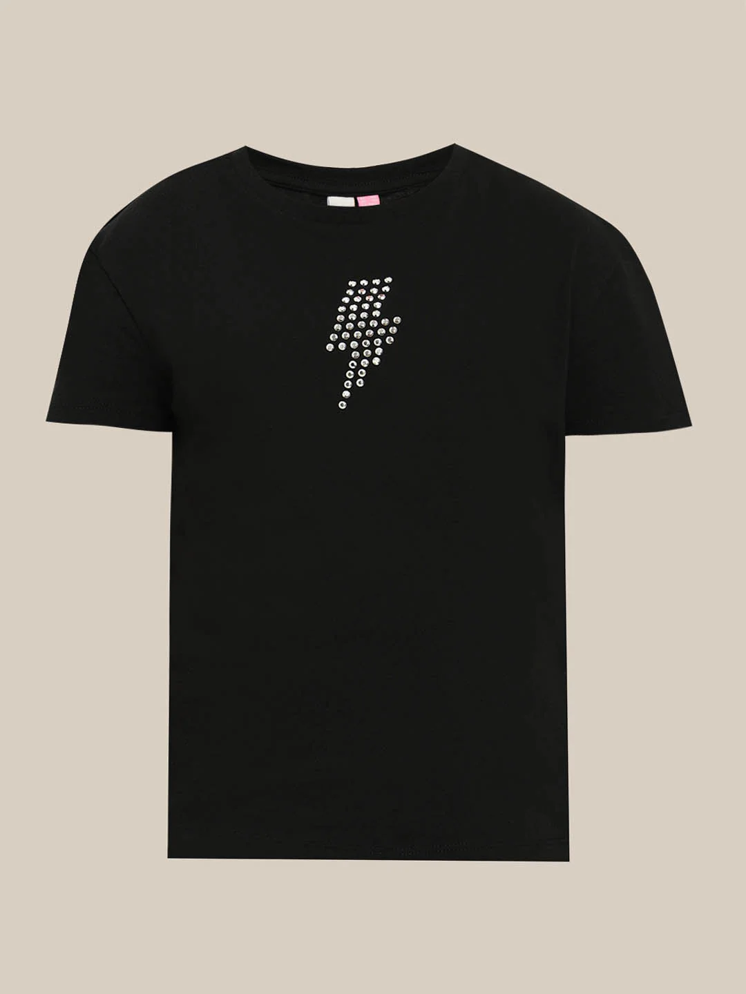 GIRLS Black Embellished T-shirt - Image 7