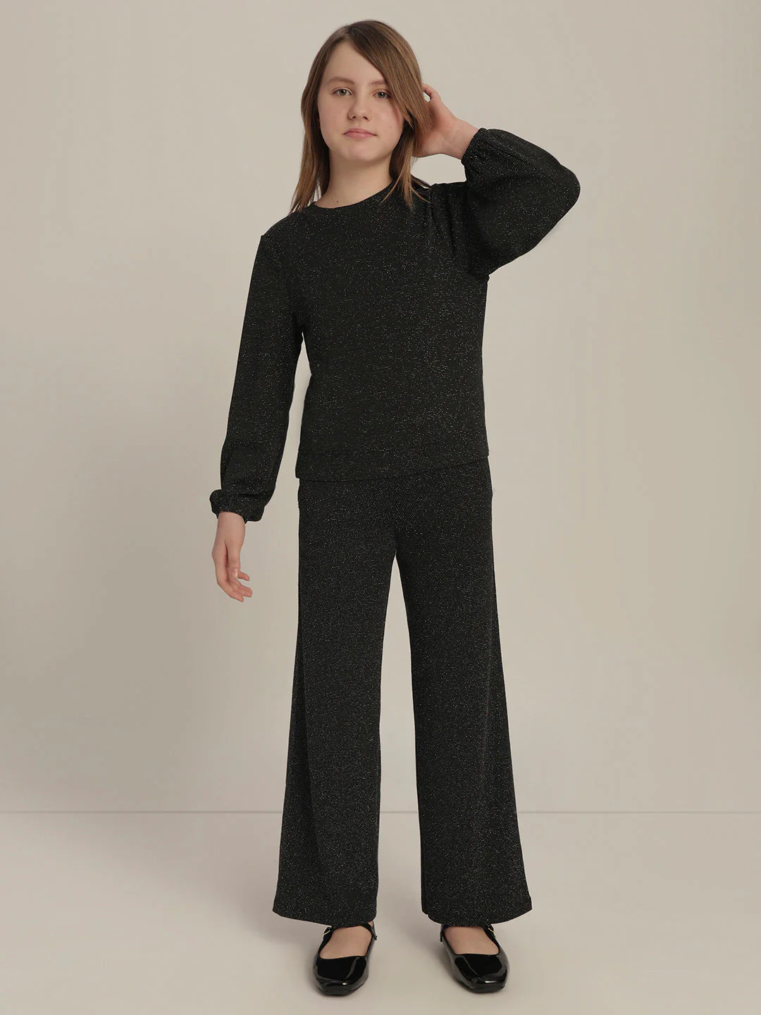 Girls Shimmer Full Sleeves Top - Image 5