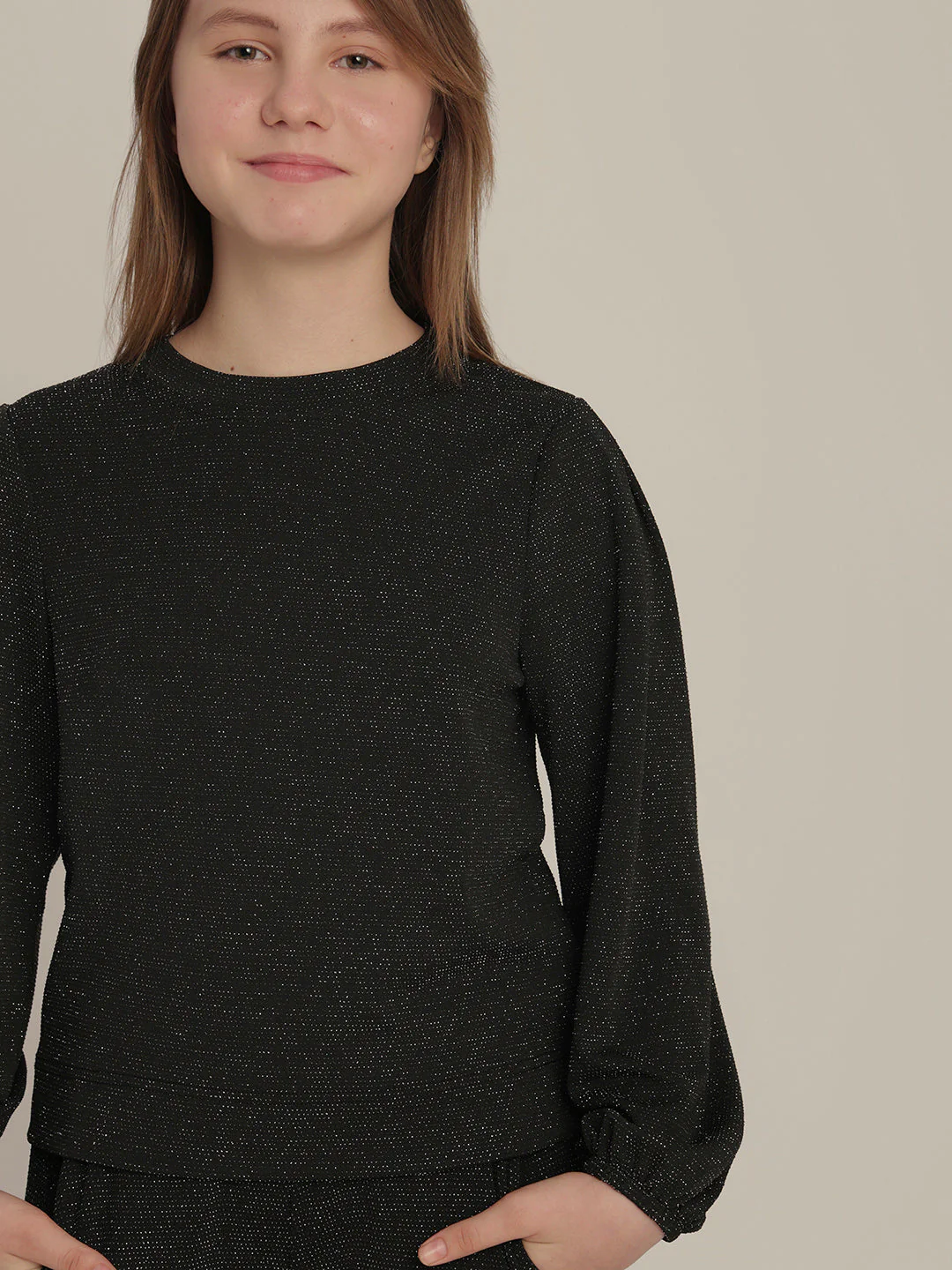 Girls Shimmer Full Sleeves Top - Image 6
