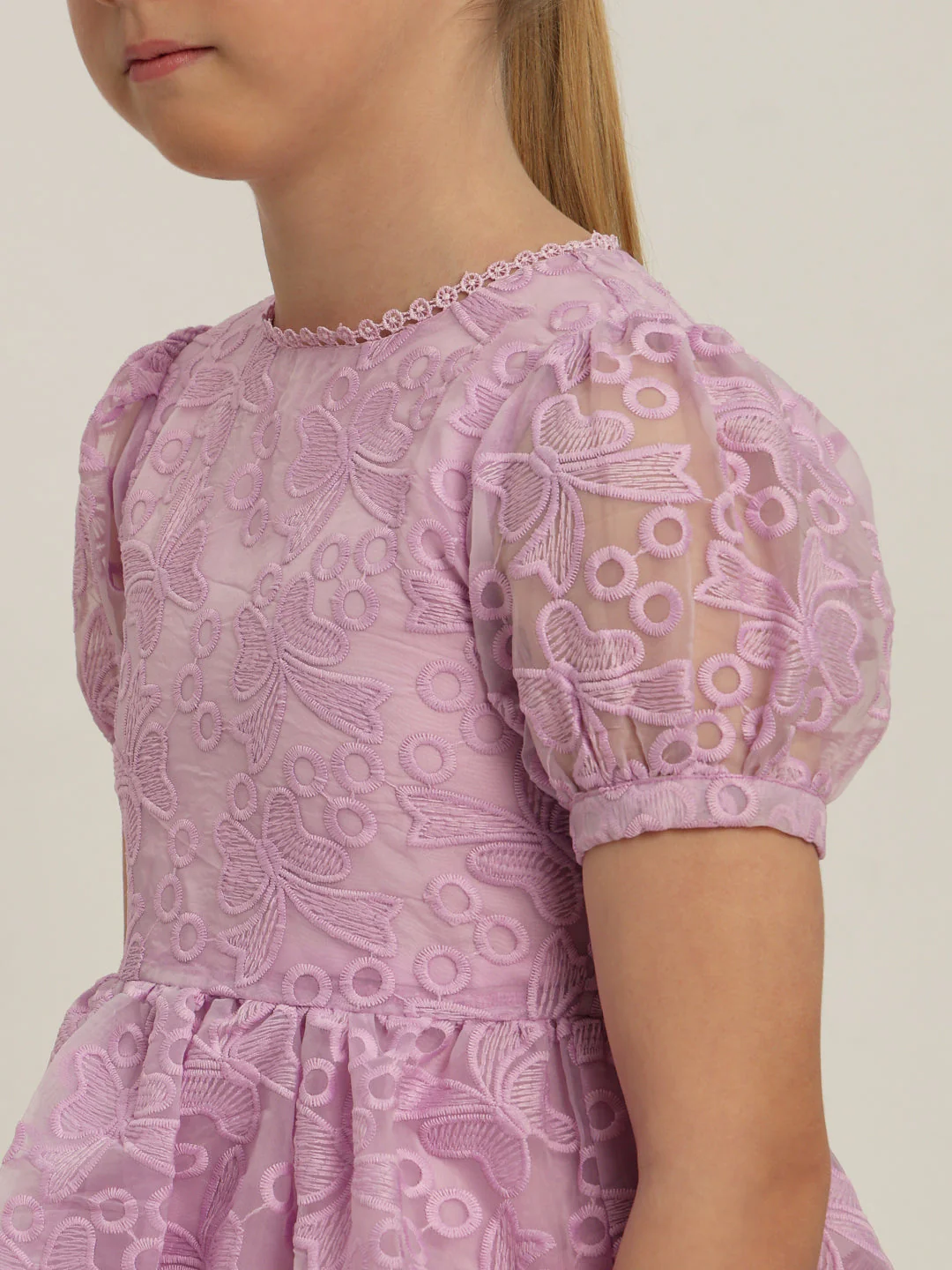 GIRL Lace Fit & Flare Dress - Image 8