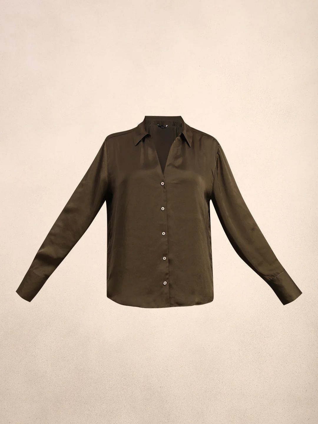 Green Satin Shirt - Image 7