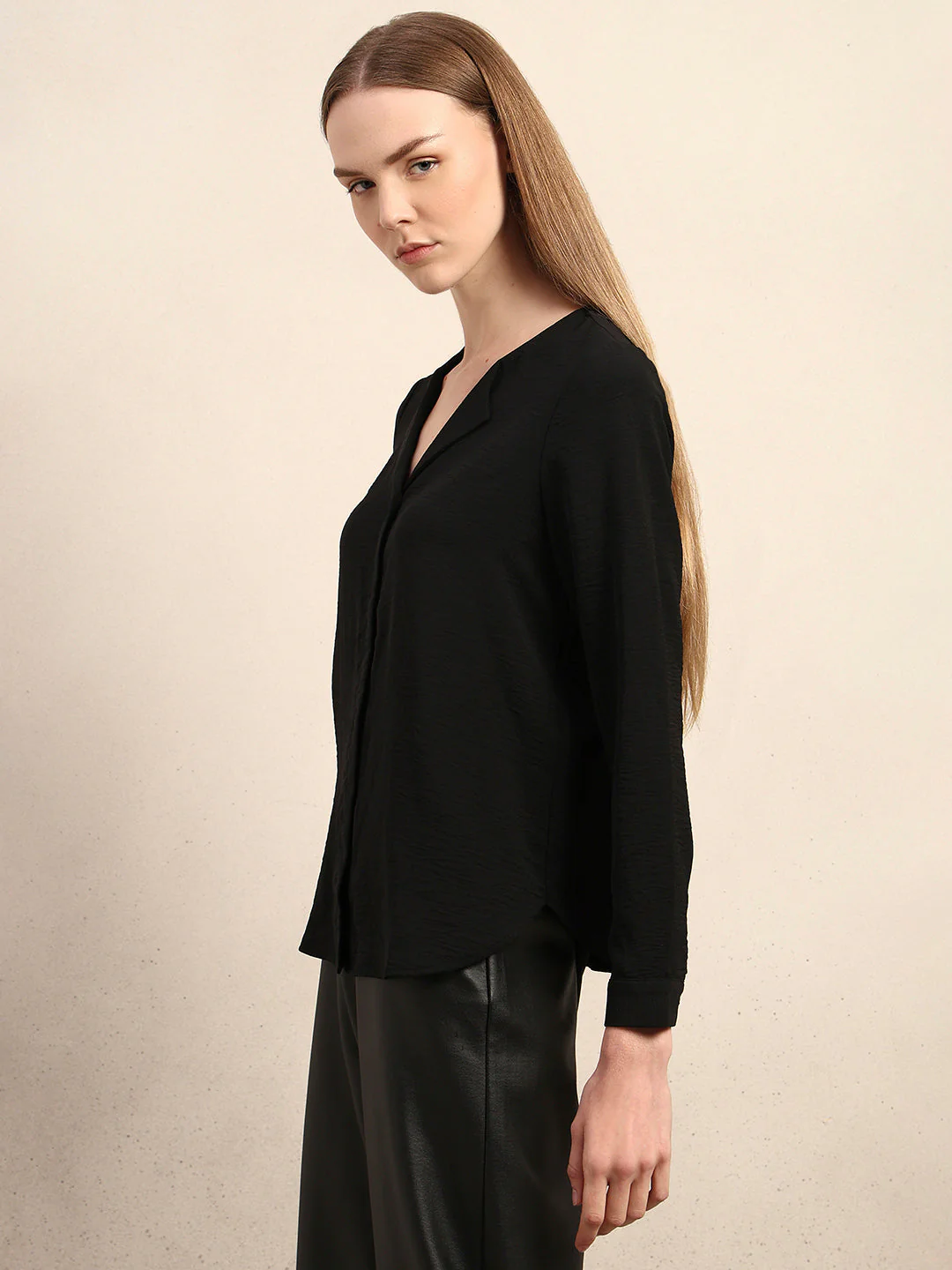 Black Lapel Shirt - Image 3