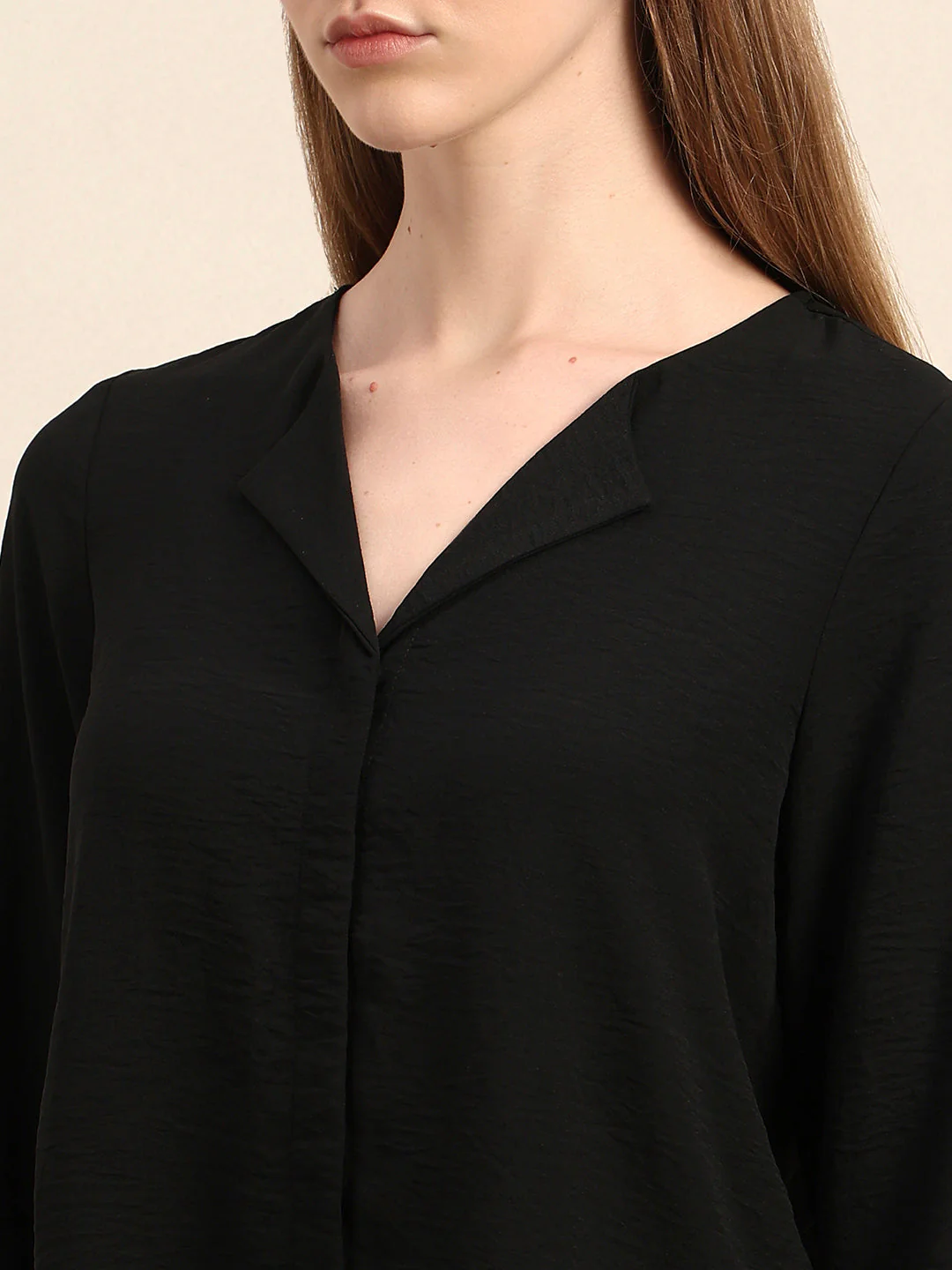 Black Lapel Shirt - Image 8