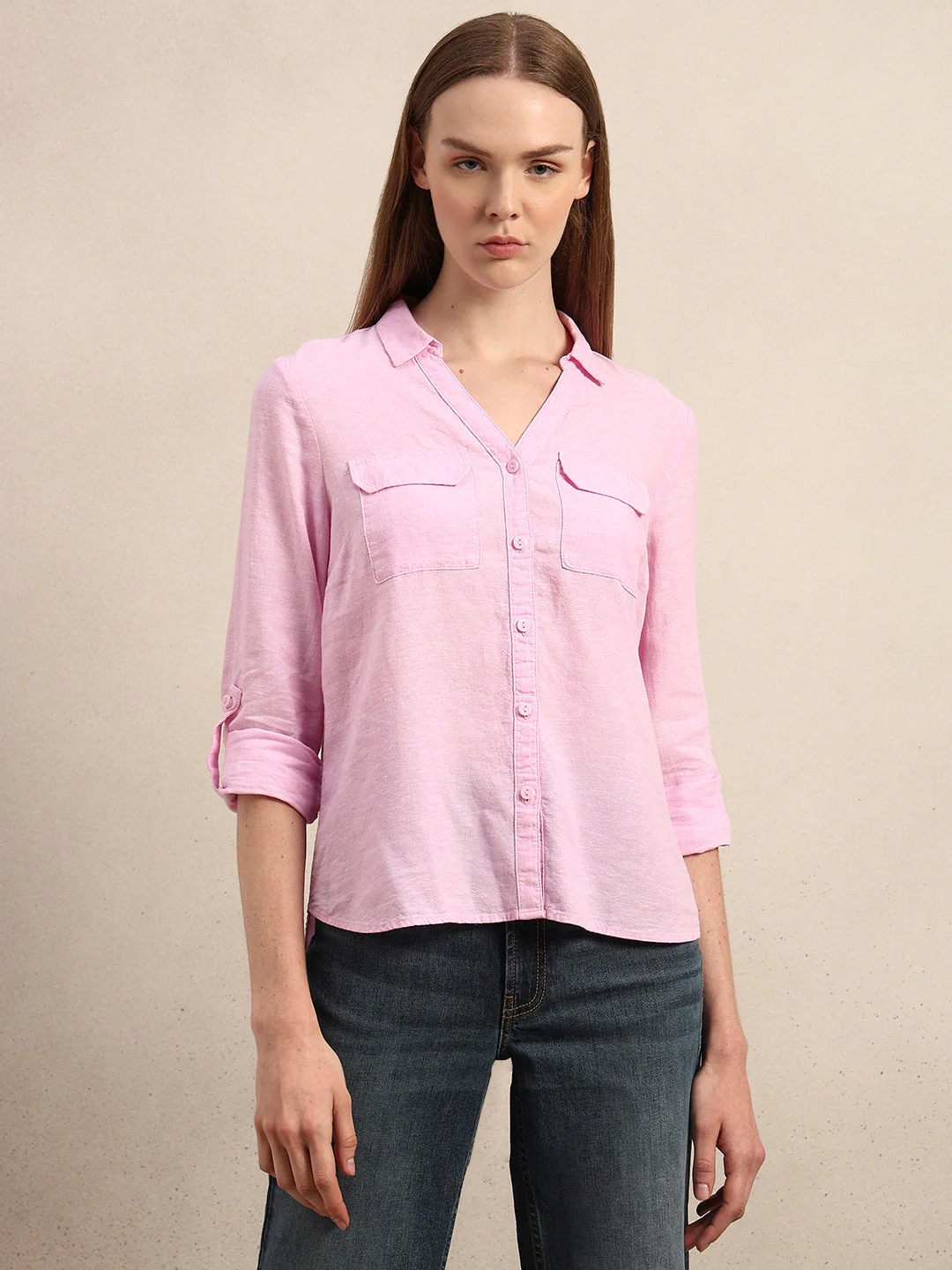 Pink Utility Shirt - Image 2