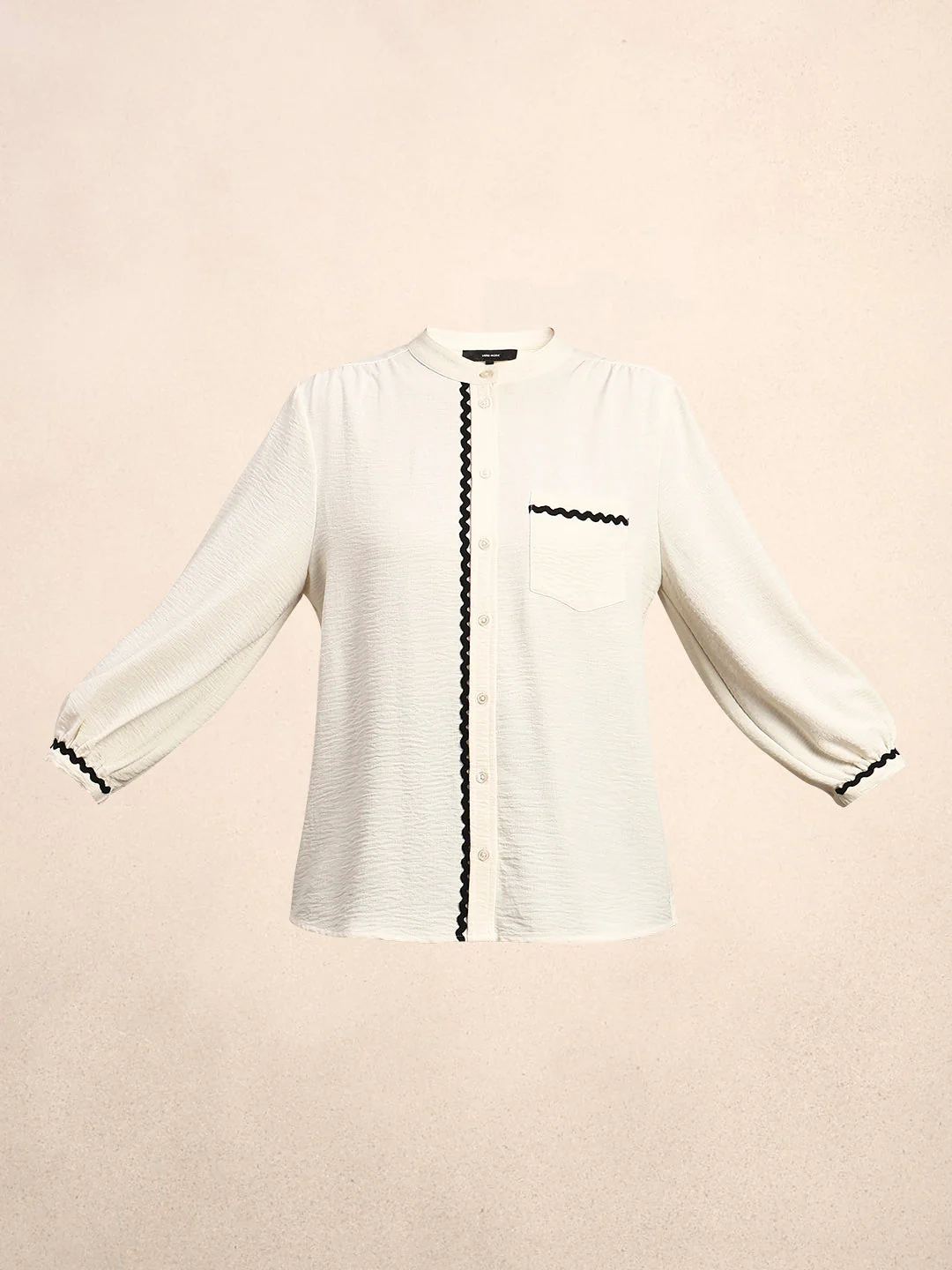 Rick Rack Trim Cotton Shirt - Image 7