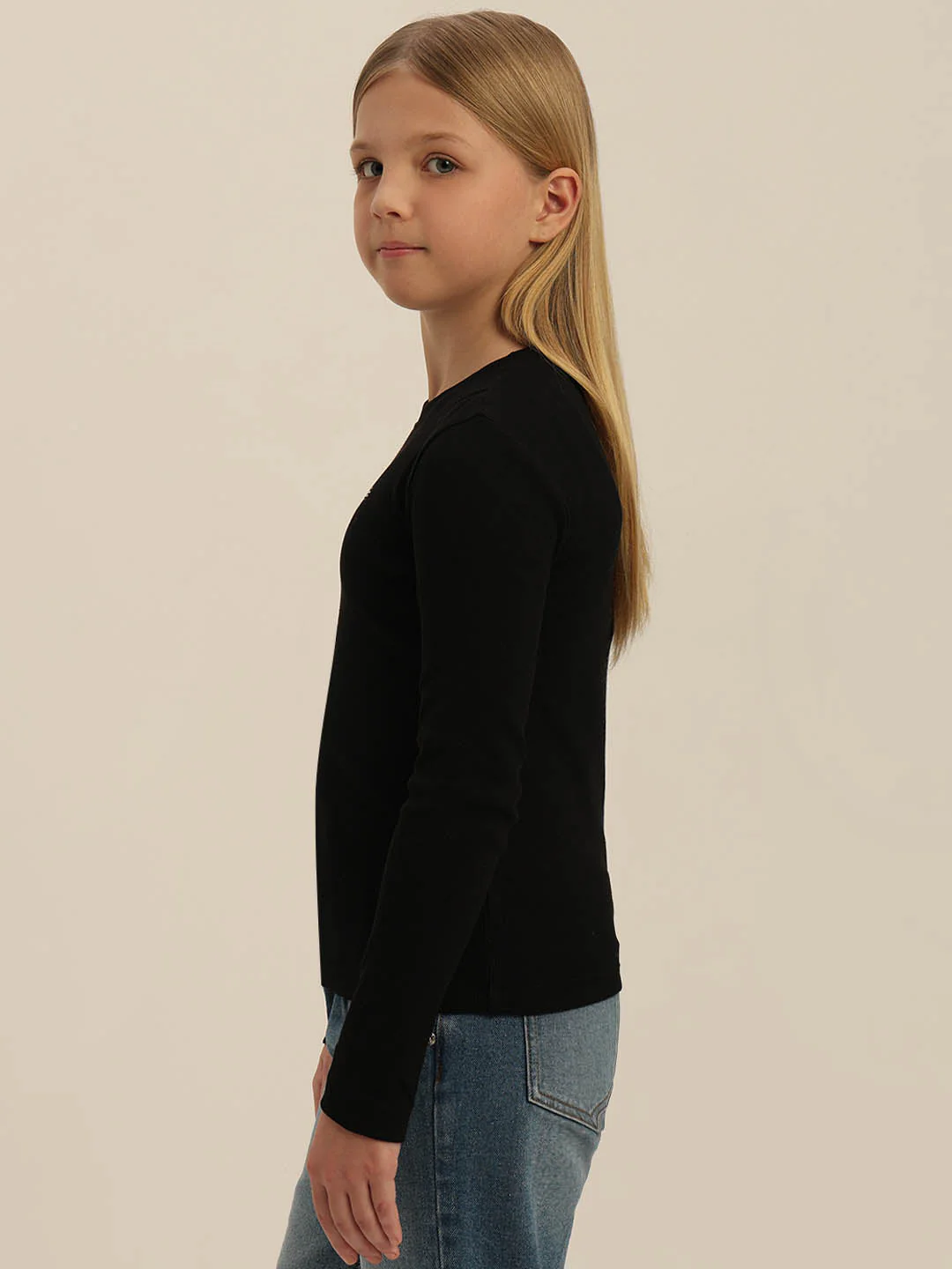 GIRLS Black Cut-Out Top - Image 3
