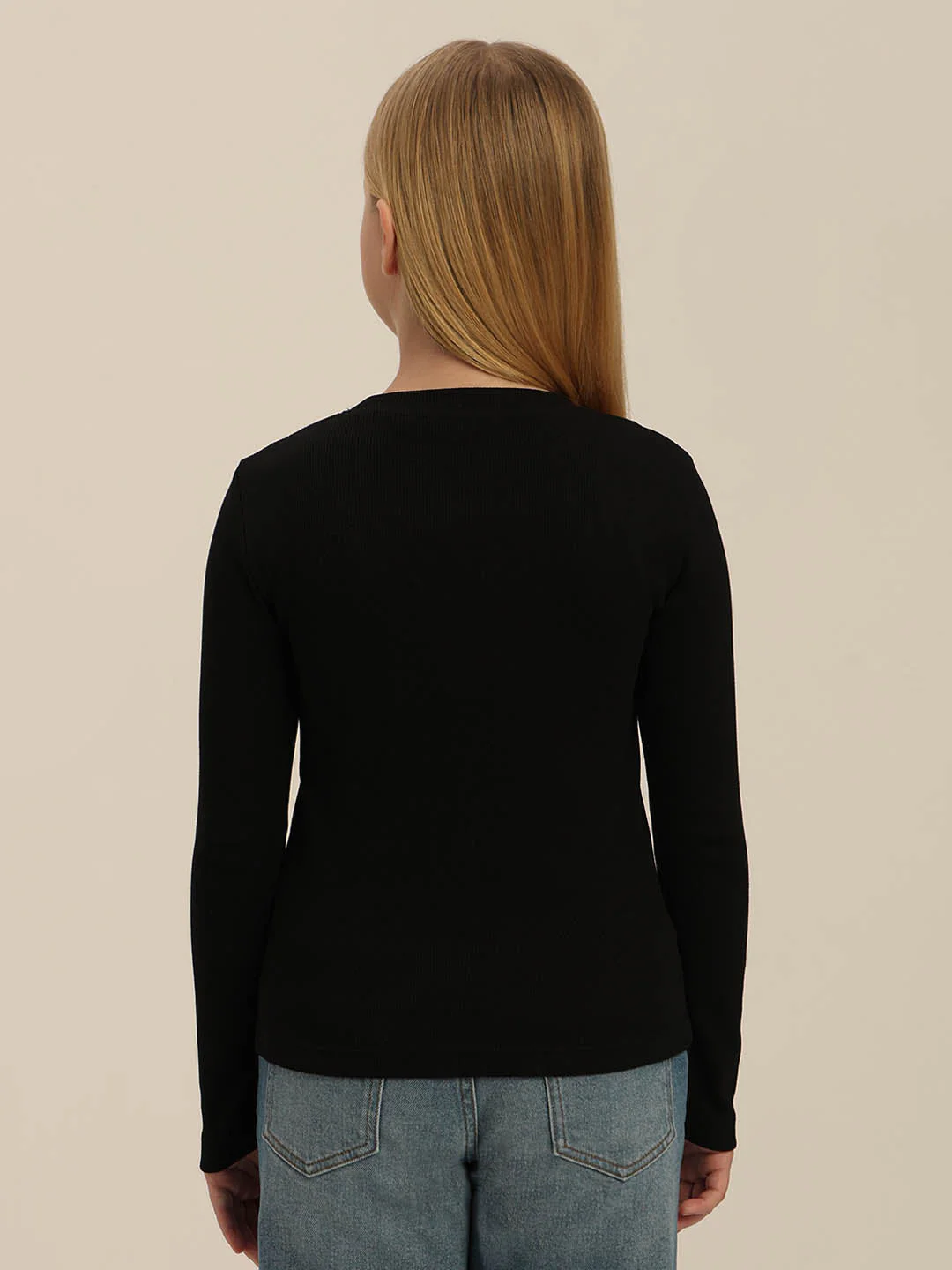GIRLS Black Cut-Out Top - Image 4