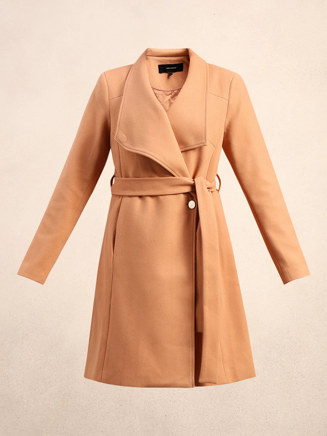 Belted Felt Wrap Coat - Image 7
