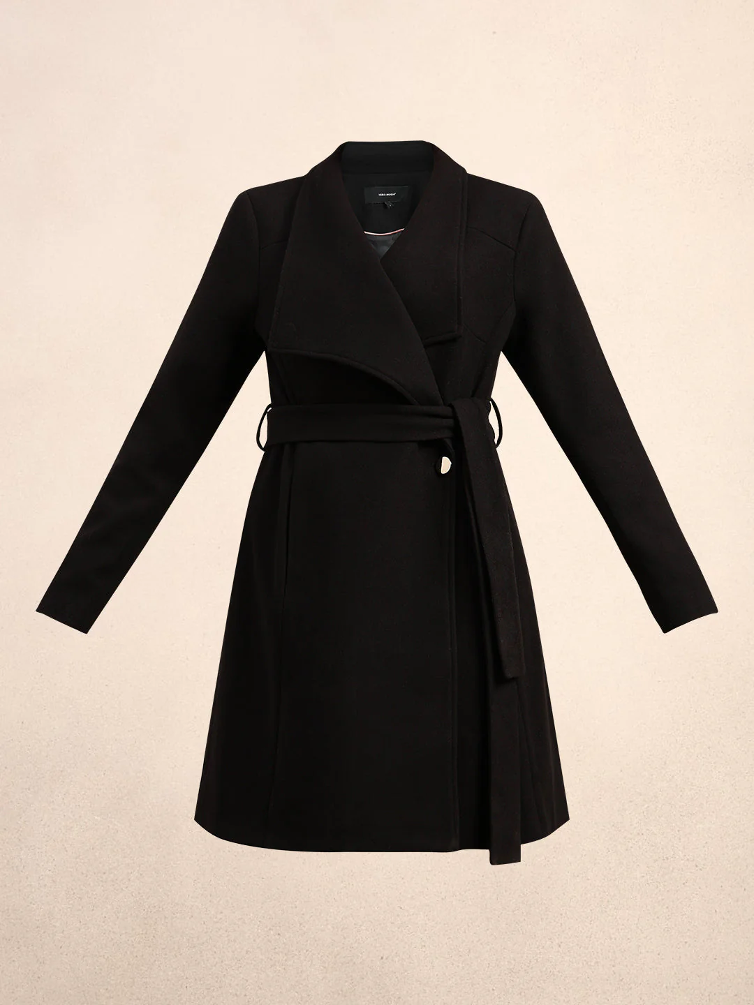 Black Felt Long Jacket - Image 7